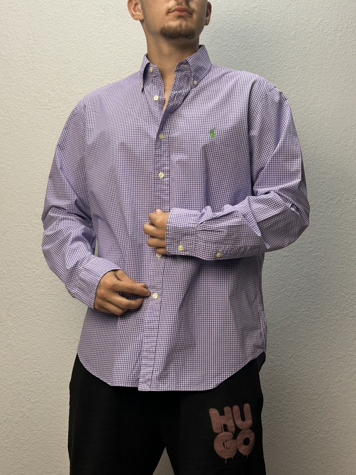 Polo Ralph Lauren Shirt Purple Label Polo Ralph Lauren Distressed Double RRL Size US L / EU 52-54 / 3 - 1 Thumbnail