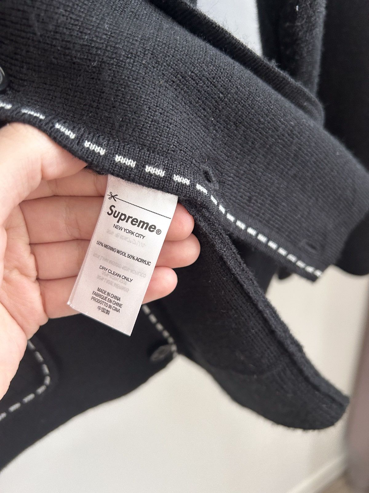 Supreme Supreme contrast stitch cardigan polo Size US M / EU 48-50 / 2 - 4 Thumbnail
