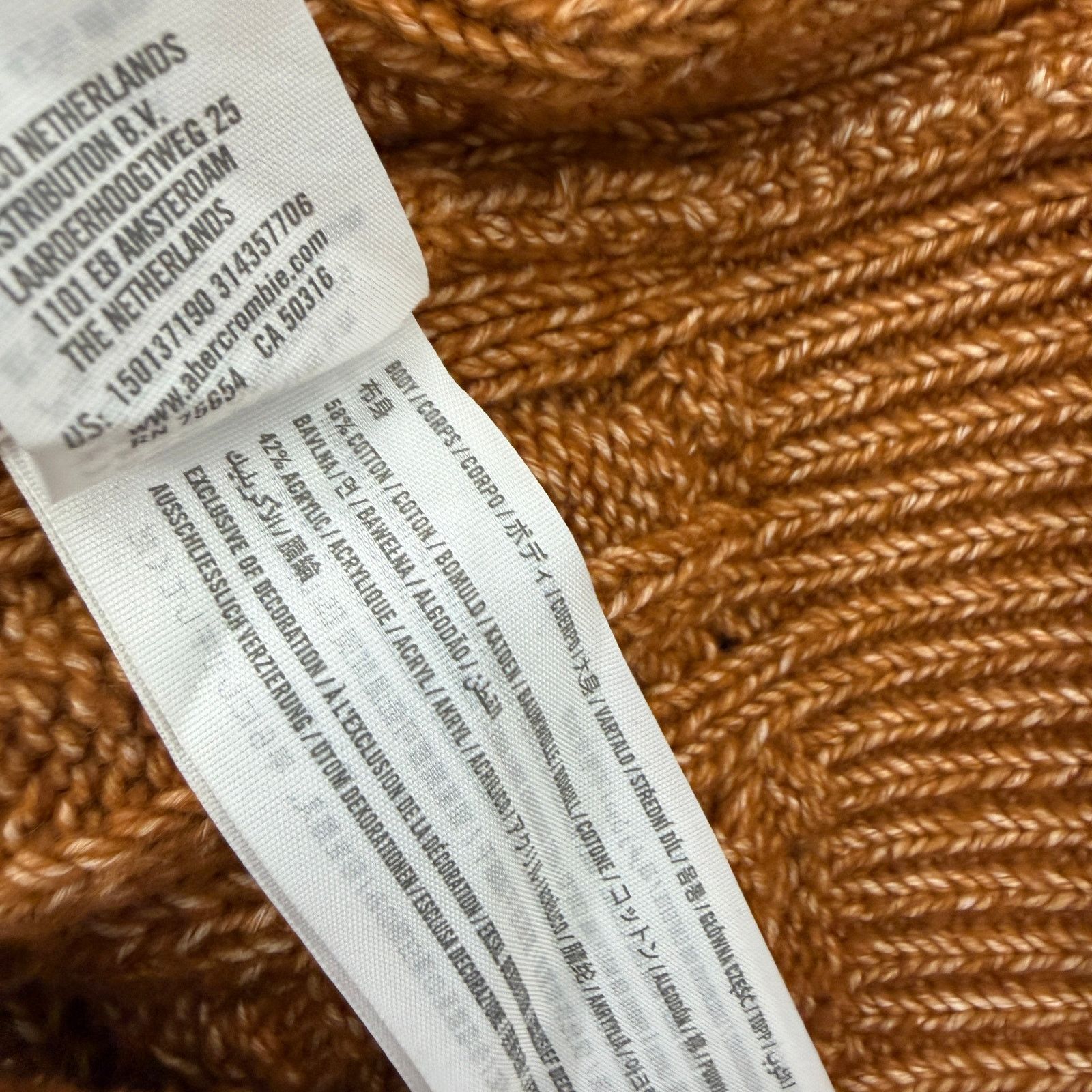 Abercrombie & Fitch Abercrombie & Fitch Cable Knit Sweater Women's Small Brown Size US S / EU 44-46 / 1 - 5 Thumbnail