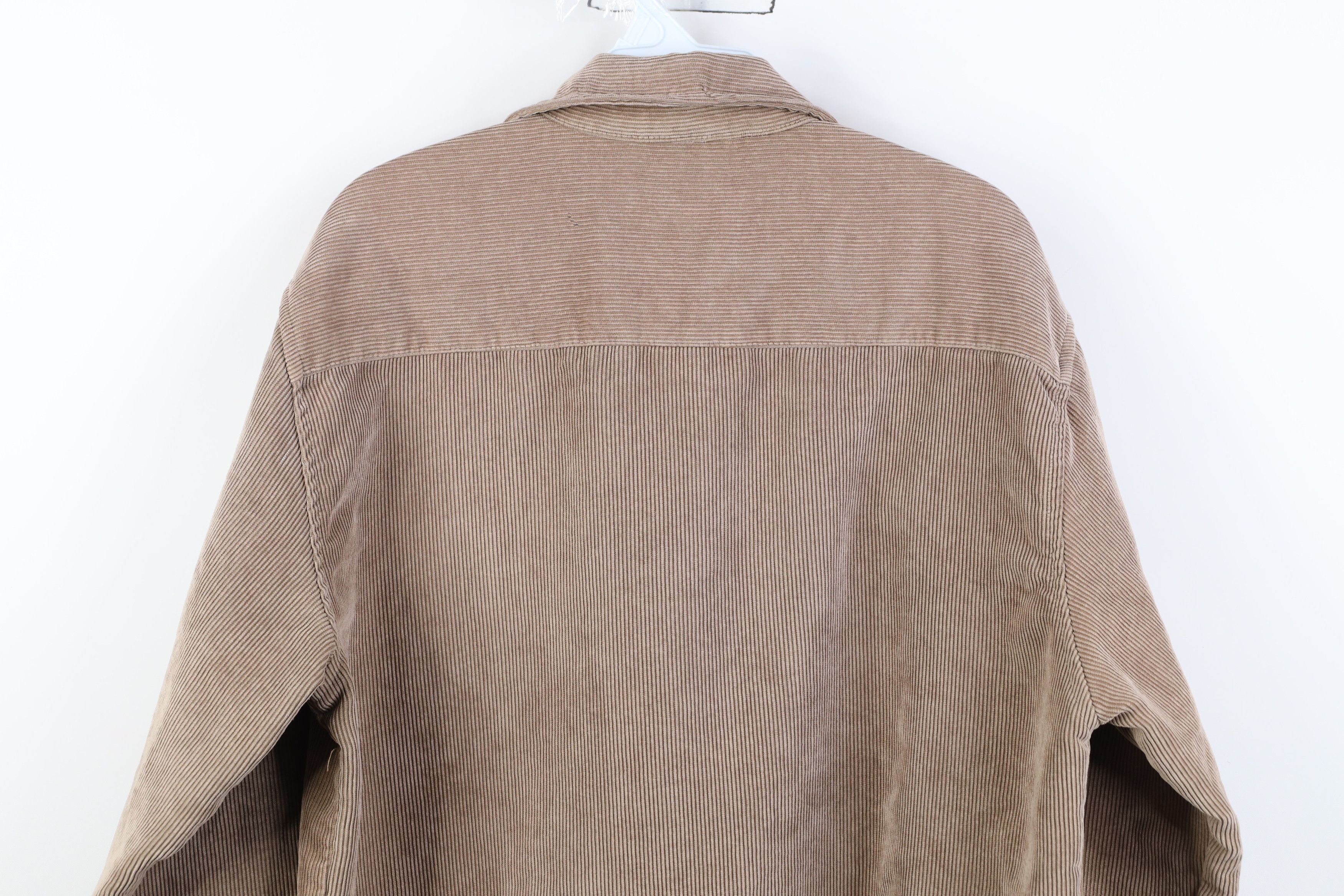 Vintage Vintage 90s Streetwear Pocket Corduroy Collared Button Shirt Size US L / EU 52-54 / 3 - 14 Thumbnail