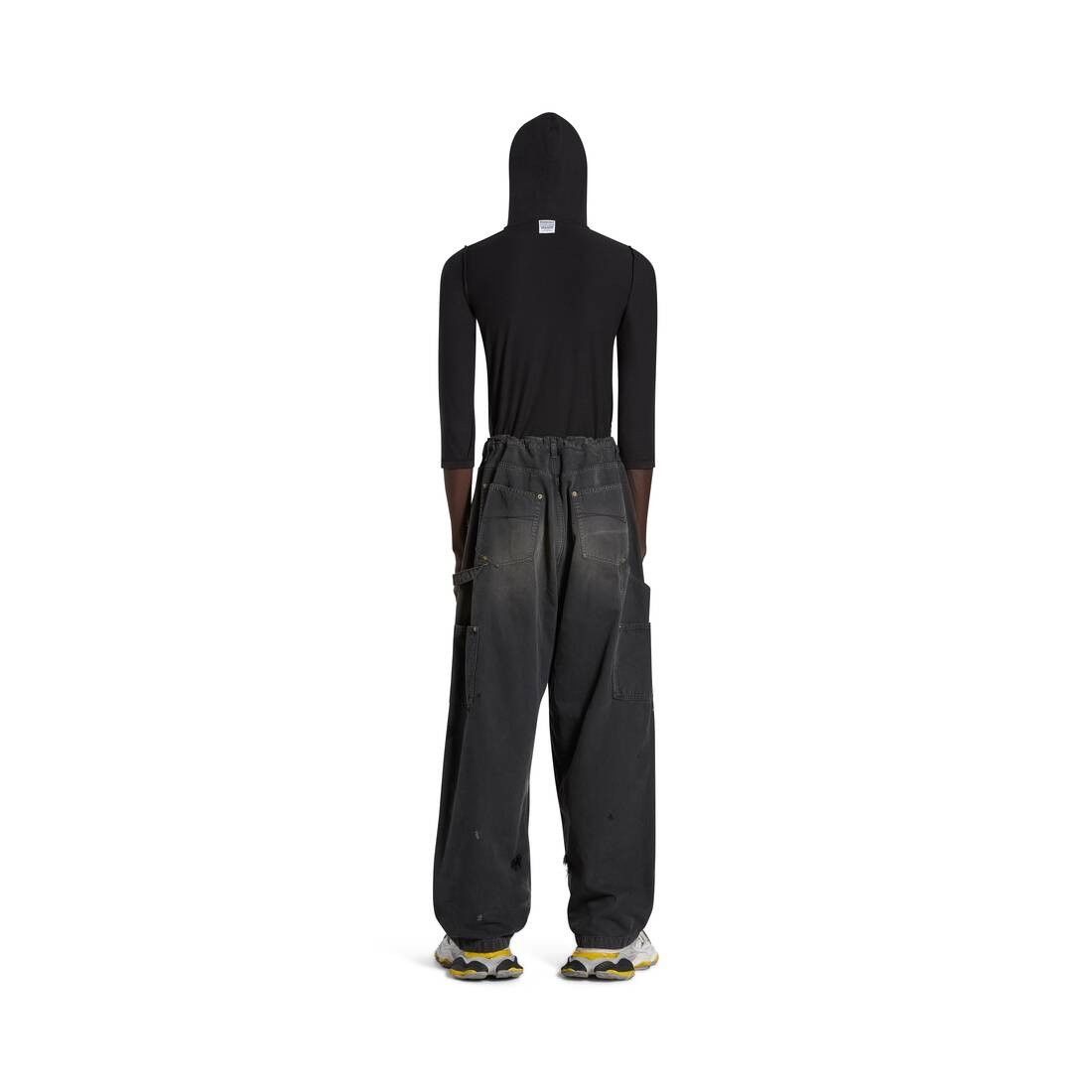 Balenciaga o1in1g0625 Double Knee Trouser in Black Size US 32 / EU 48 - 4 Thumbnail