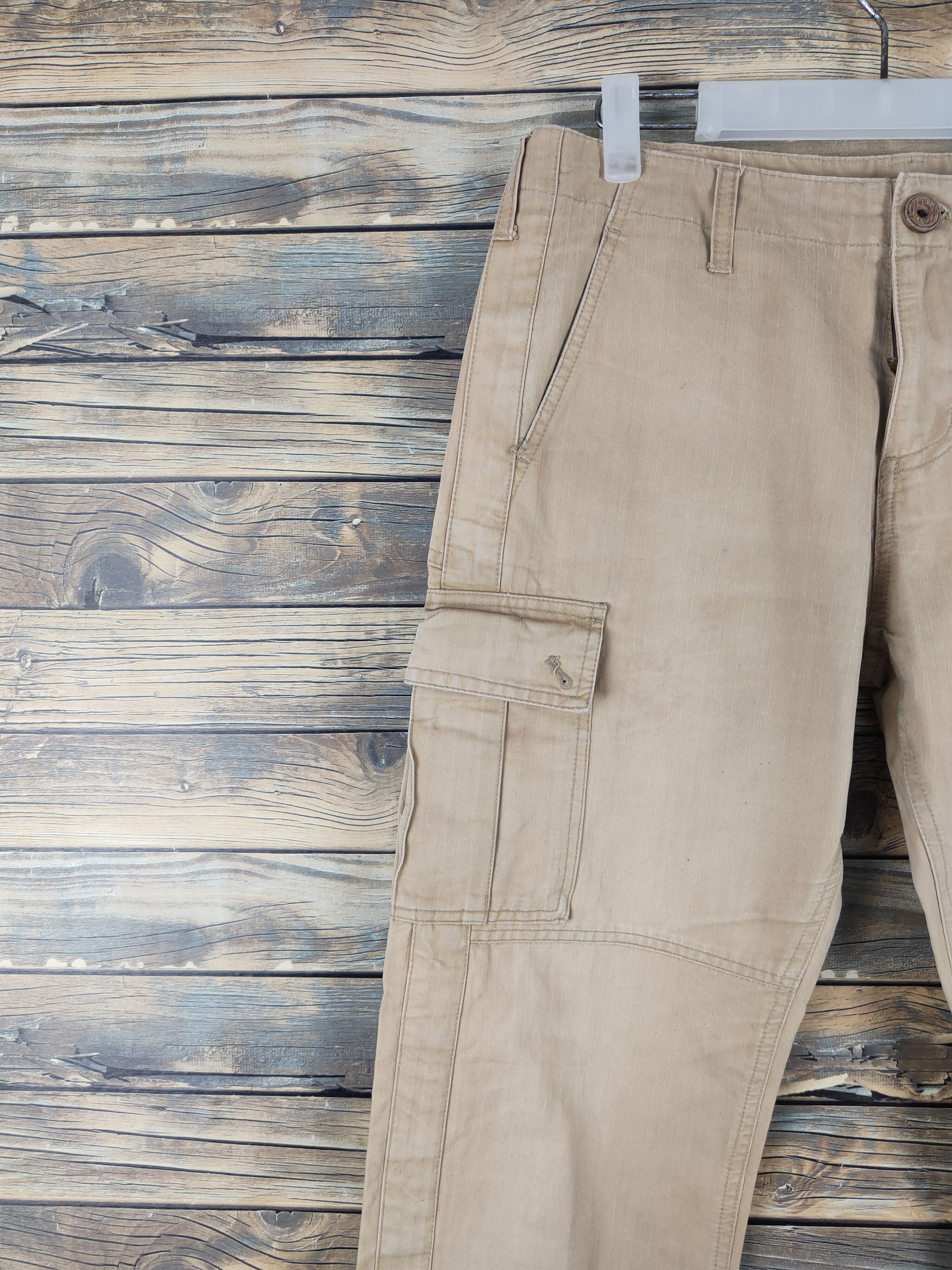 Japanese Brand A.v.v Homme Brown Multipocket Tactical Cargo Pants #W1783 Size US 32 / EU 48 - 3 Thumbnail