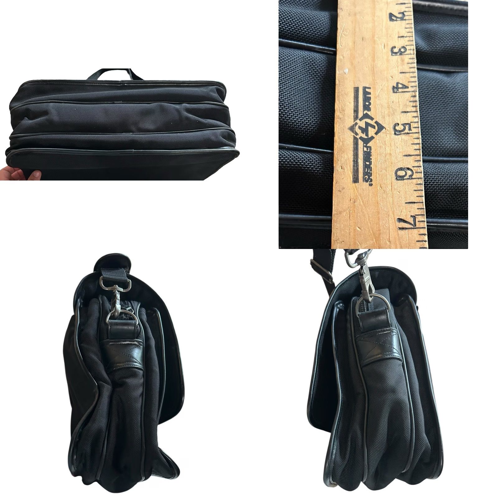Fossil Fossil Kinley Crossbody Crossbody Bag Black Leather Nylon Large Women Size ONE SIZE - 8 Thumbnail