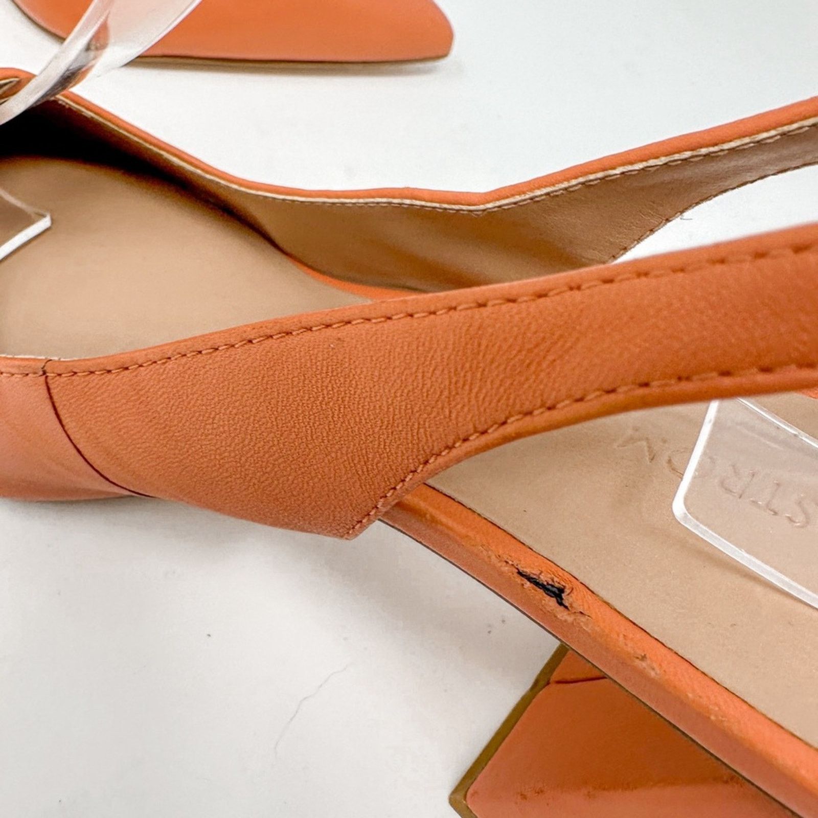 Nordstrom Nordstrom Polina Coral Leather Slingback Heels, Size 5.5 Size US 5.5 / IT 35.5 - 8 Thumbnail