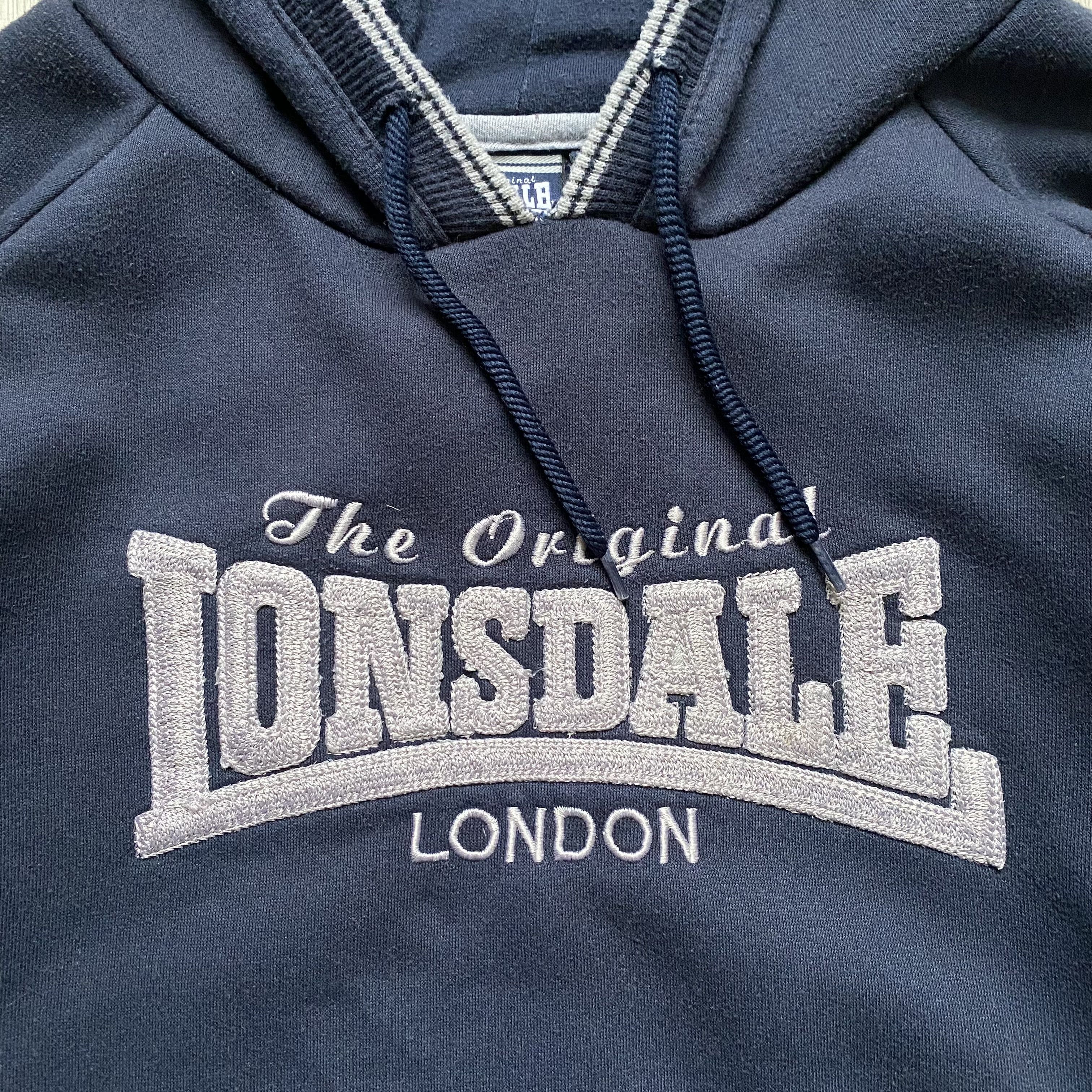 Lonsdale Vintage 00s Lansdale Boxy hoodie Y2K Umbro Tapoun Nike Size US L / EU 52-54 / 3 - 6 Thumbnail