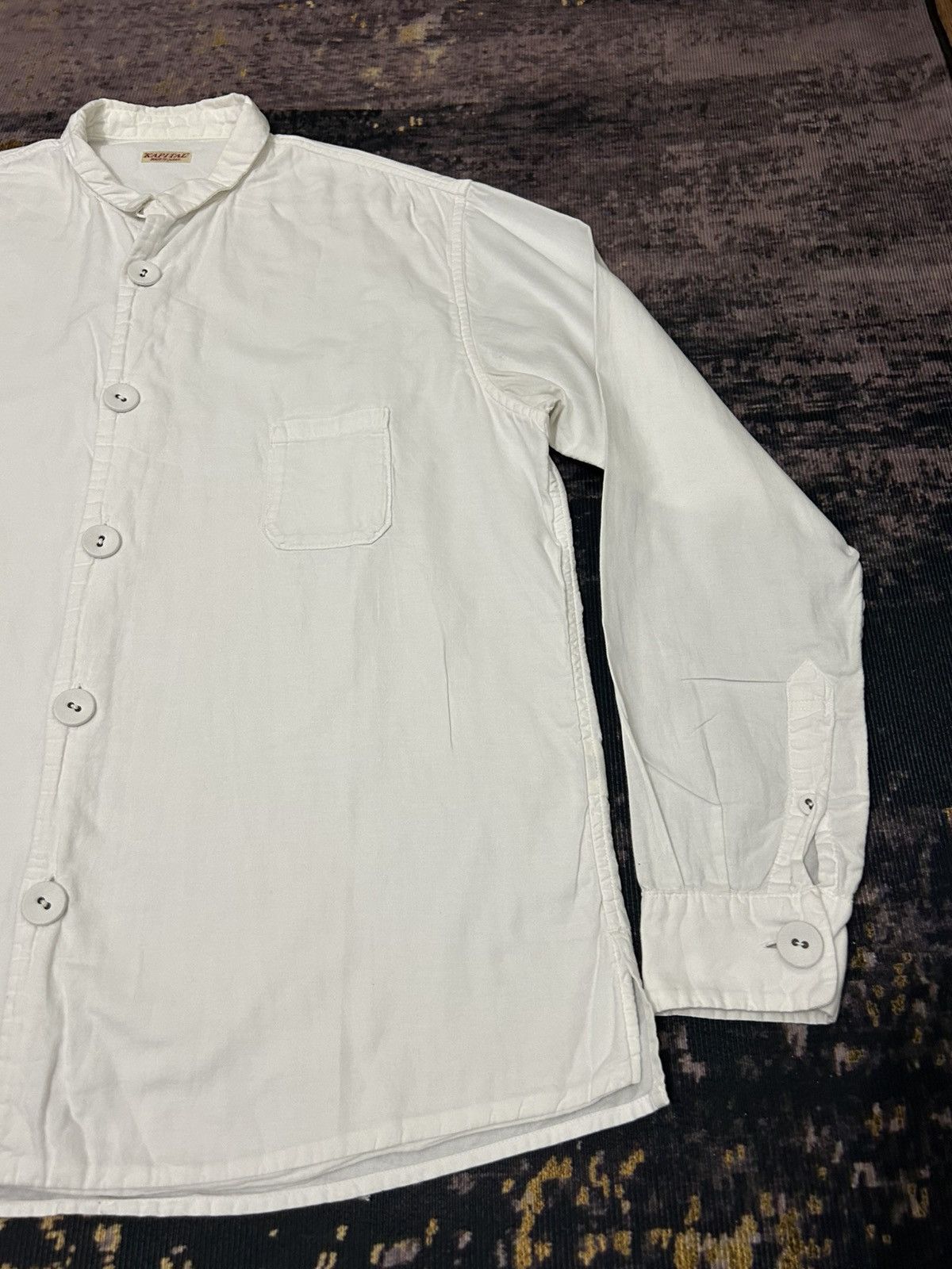 Kapital Kapital Long Sleeve Big Button White Shirt Size US M / EU 48-50 / 2 - 4 Thumbnail