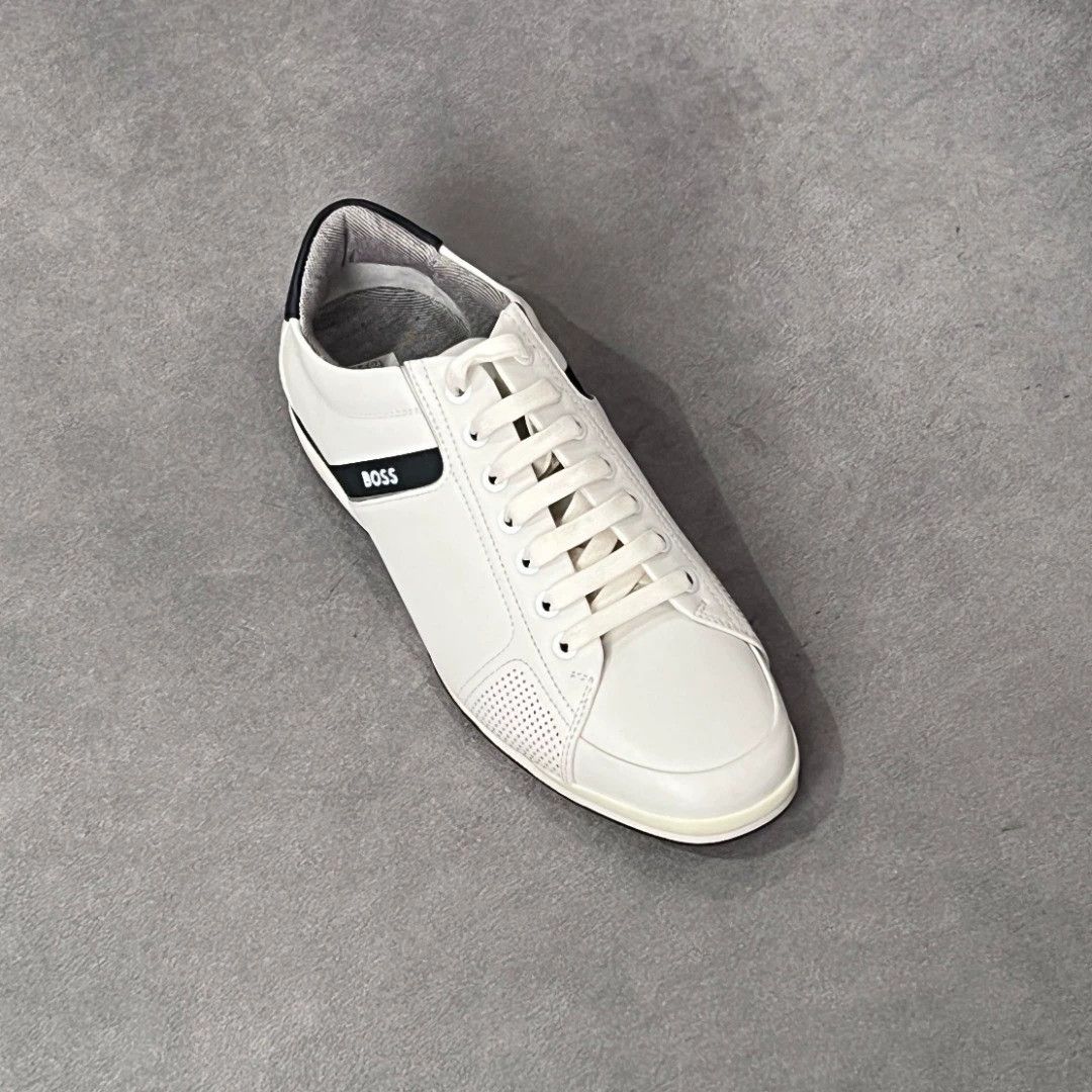 Hugo Boss HUGO BOSS White Leather Breathable Casual Sneakers Size US 9 / EU 42 - 7 Thumbnail