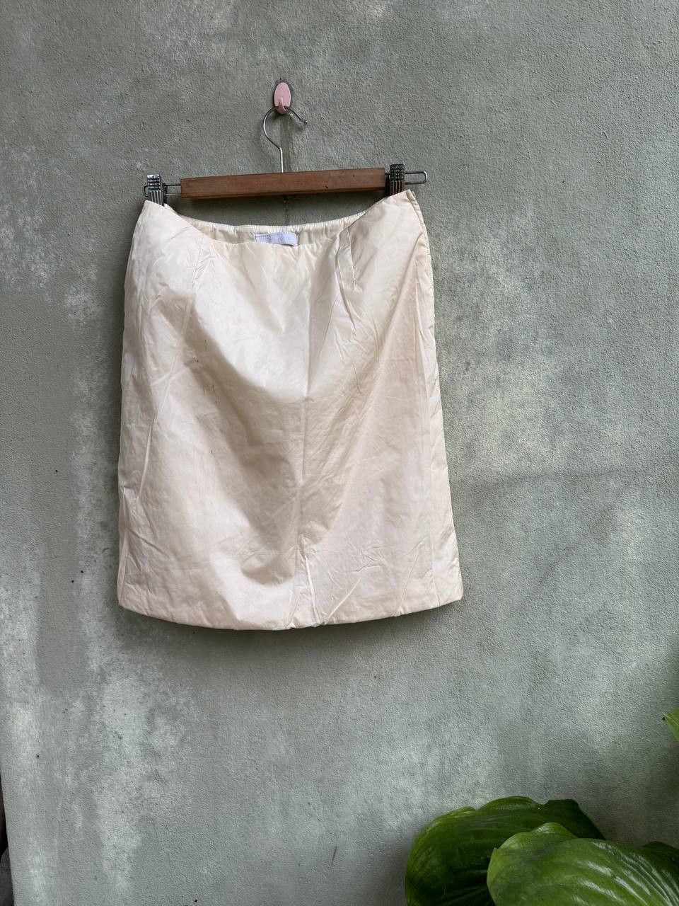 image of Authentic Prada Skirt in White, Women's (Size 29)