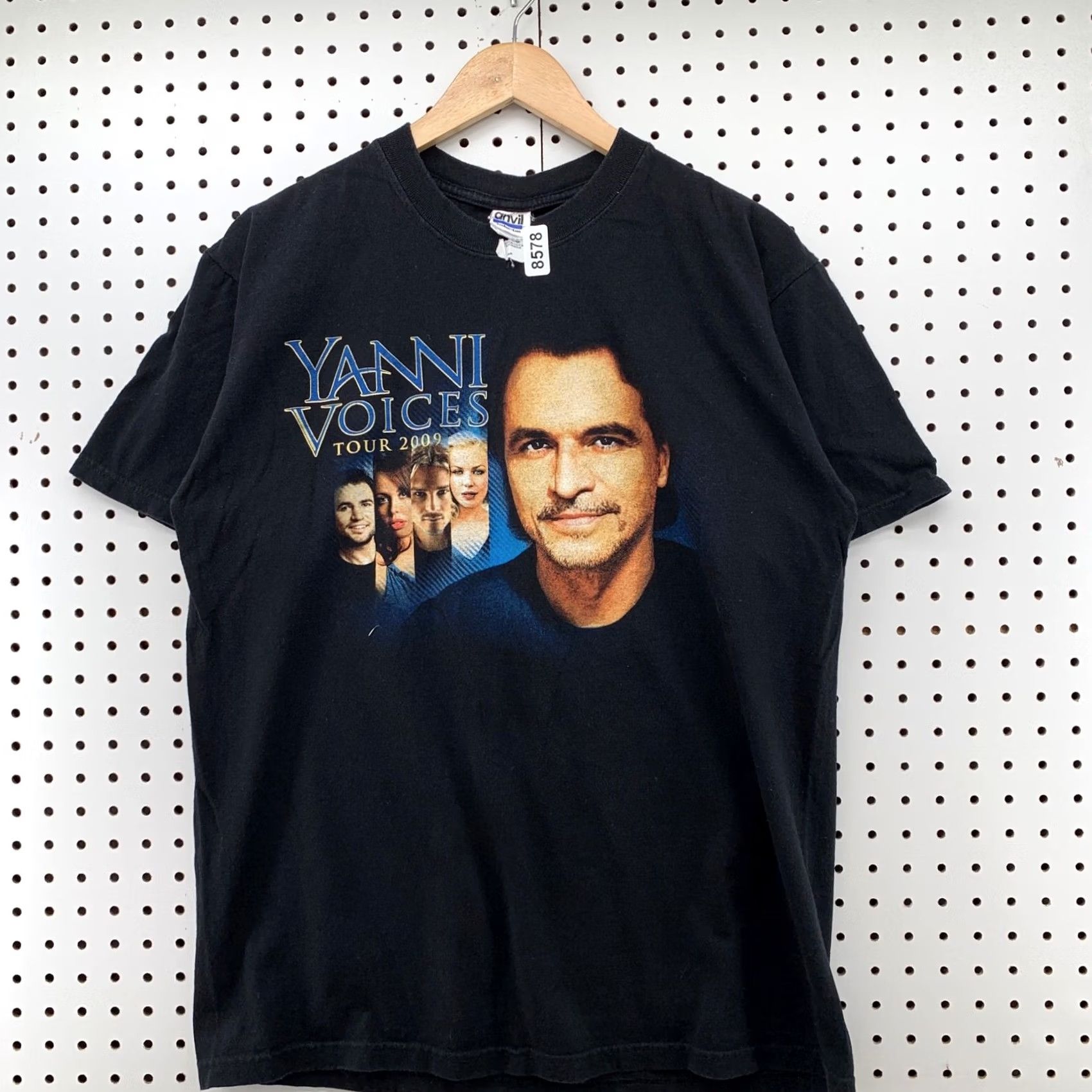 Anvil Yanni Voices Tour Shirt Black Mens Large Concert Music T Shirt Size US L / EU 52-54 / 3 - 2 Thumbnail
