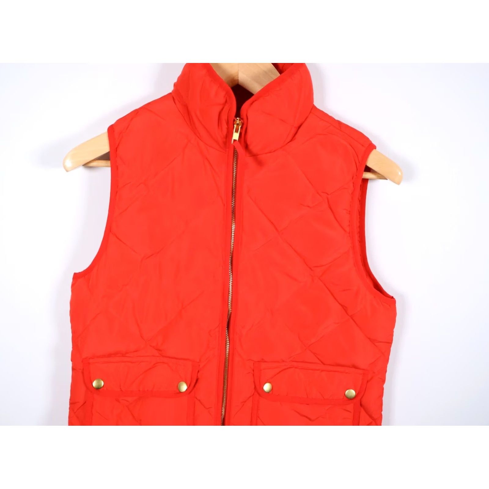 Vintage Woolrich Vest Women's Small Red Quilted Down Insulated Full Zip Puffer Jacket Style: Outdoor, Hiking, Fall, Winter Mens, Womens Size S / US 4 / IT 40 - 4 Thumbnail