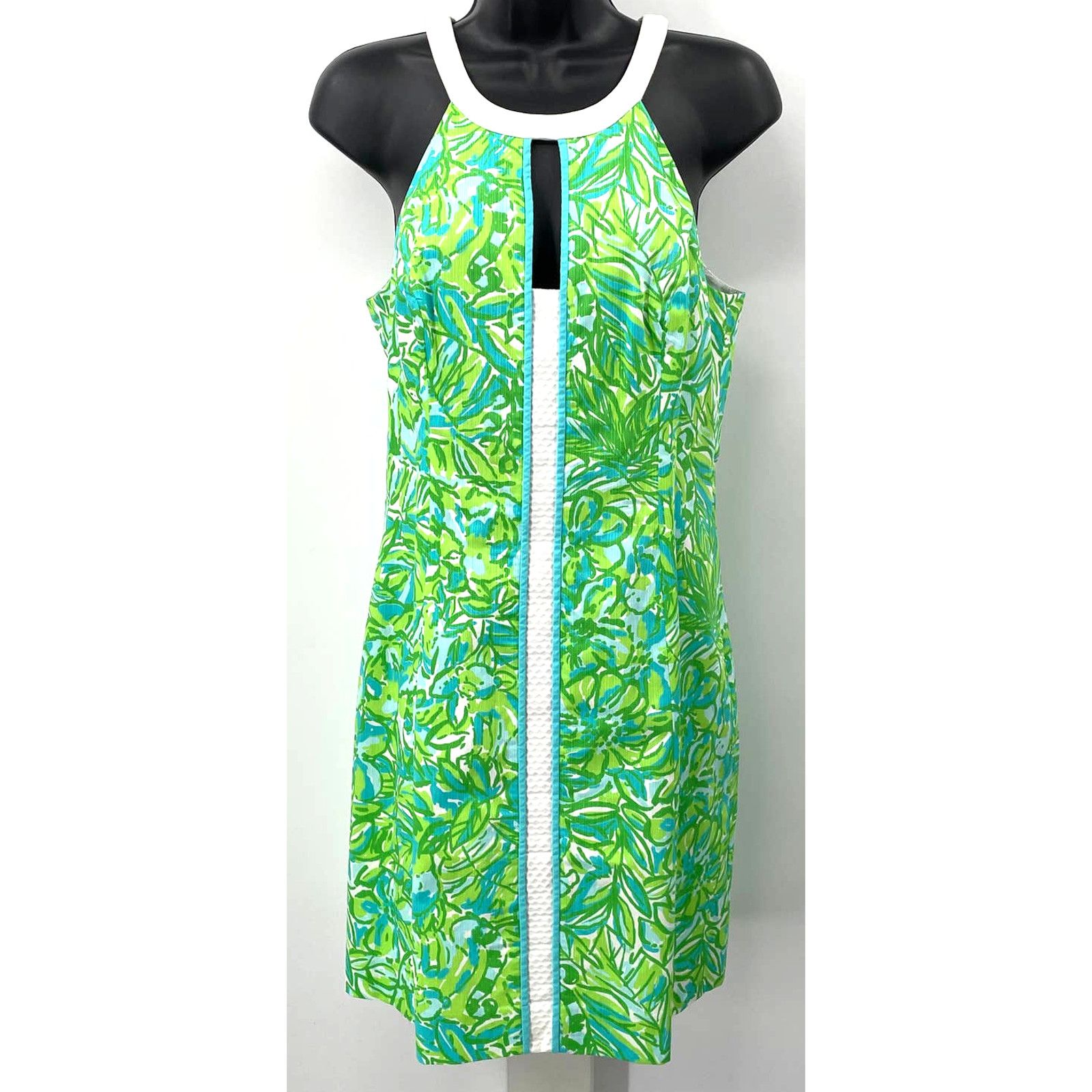 Lilly Pulitzer NWT Lilly Pulitzer Fresh Citrus Green Parrot Sheath Dress Size S / US 4 / IT 40 - 1 Thumbnail