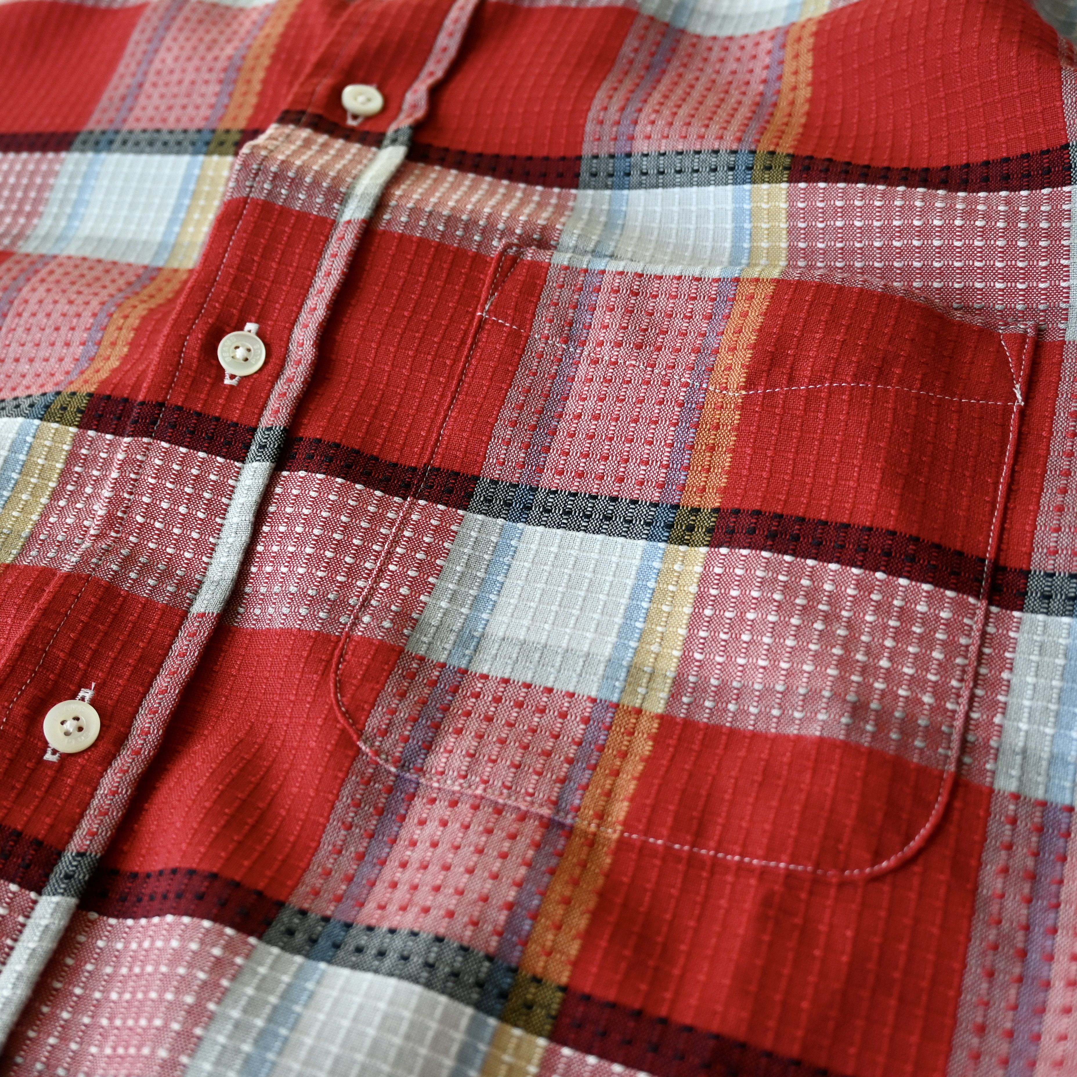 Beams Plus BEAMS Plus dobby woven BD shirt, red plaid, made in Japan Size US S / EU 44-46 / 1 - 17 Thumbnail