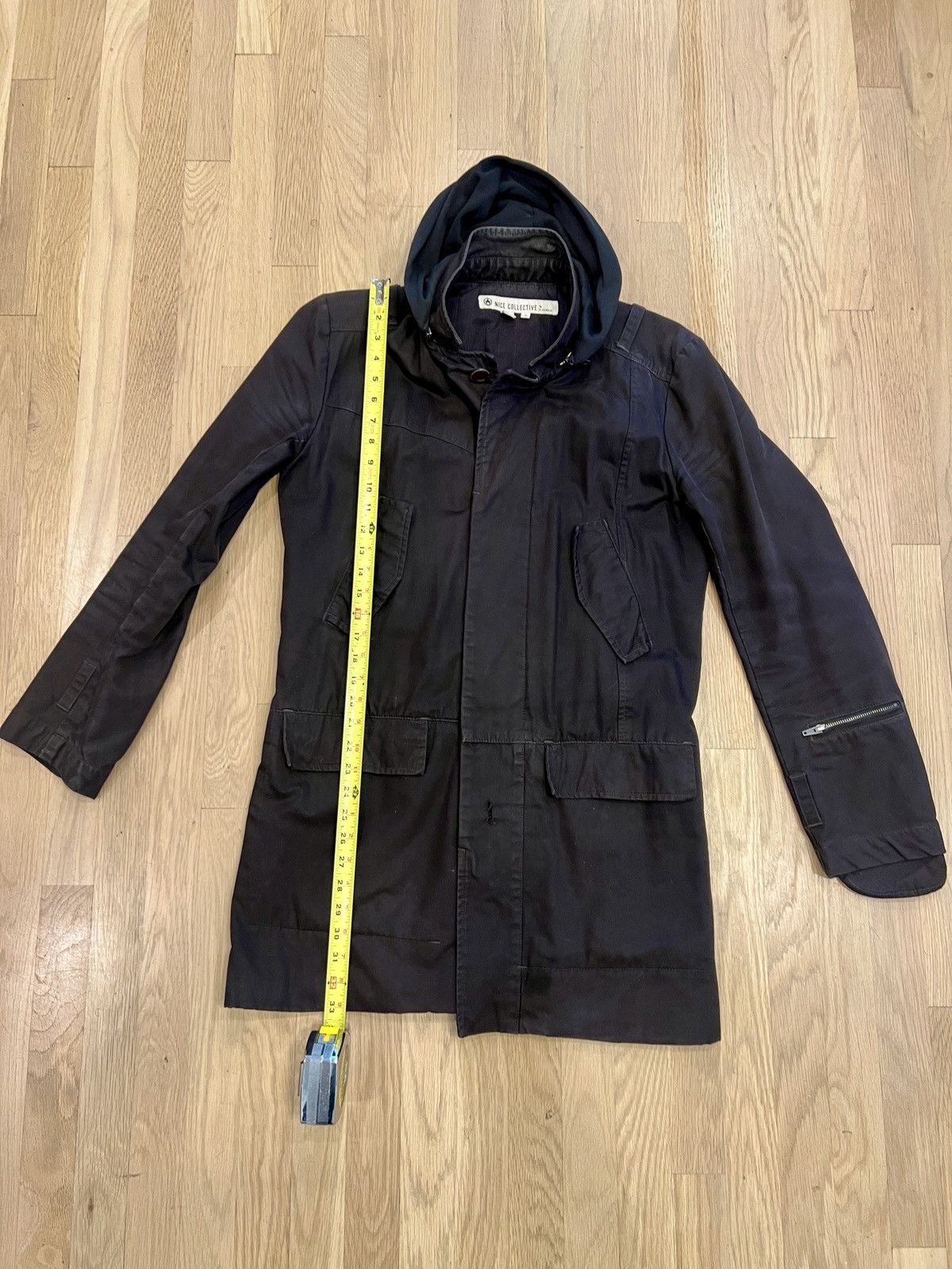 Nice Collective Nice Collective Asymmetrical, Y2K, military coat Size US S / EU 44-46 / 1 - 2 Thumbnail