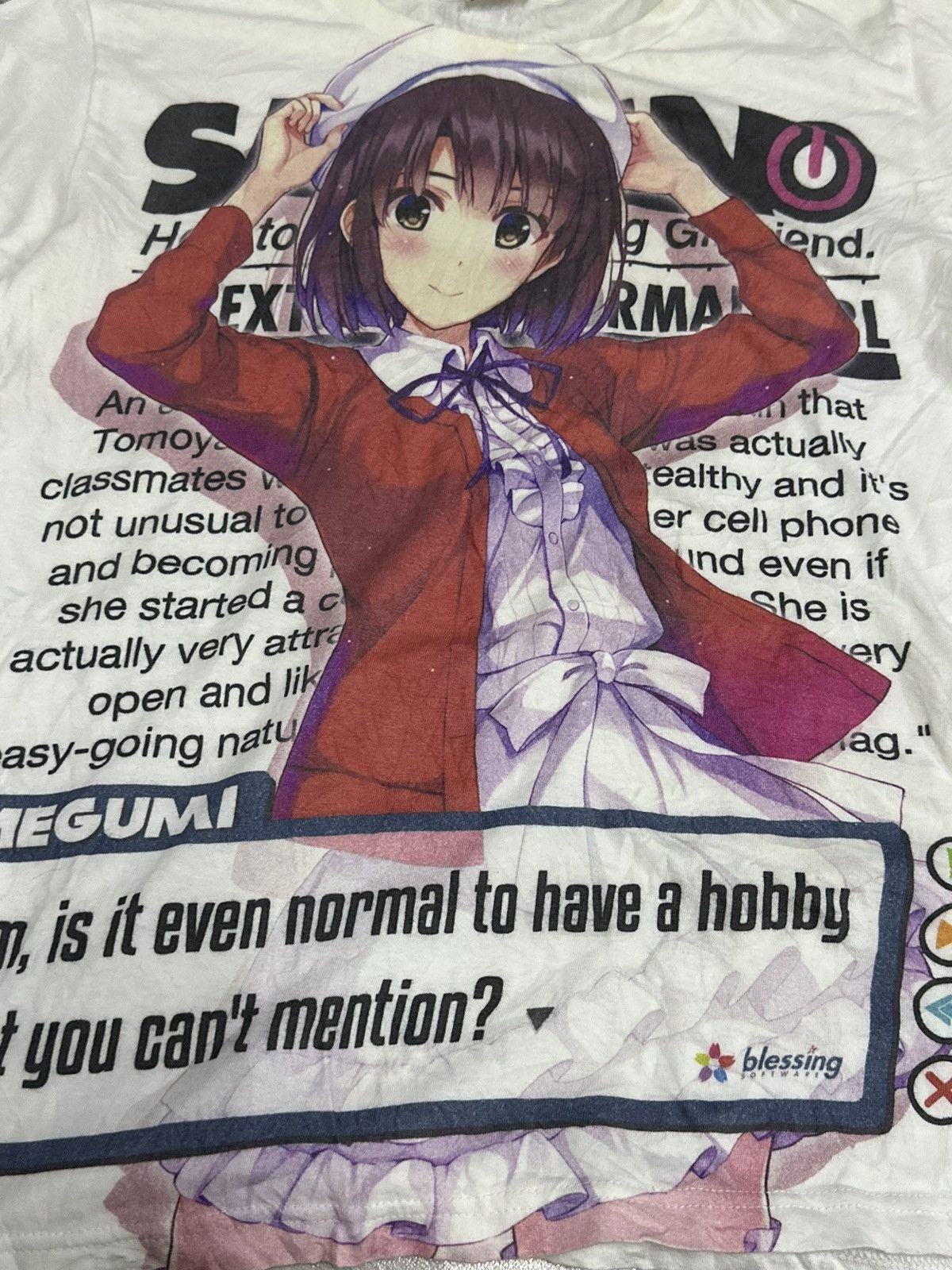 Anime Cospa x Anime Saekano Megumi Katou Character T-Shirt Size US M / EU 48-50 / 2 - 4 Thumbnail