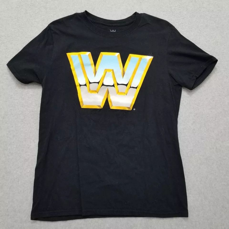 WWE WWE Shirt Mens Medium Black Short Sleeve Logo Size US M / EU 48-50 / 2 - 1 Thumbnail