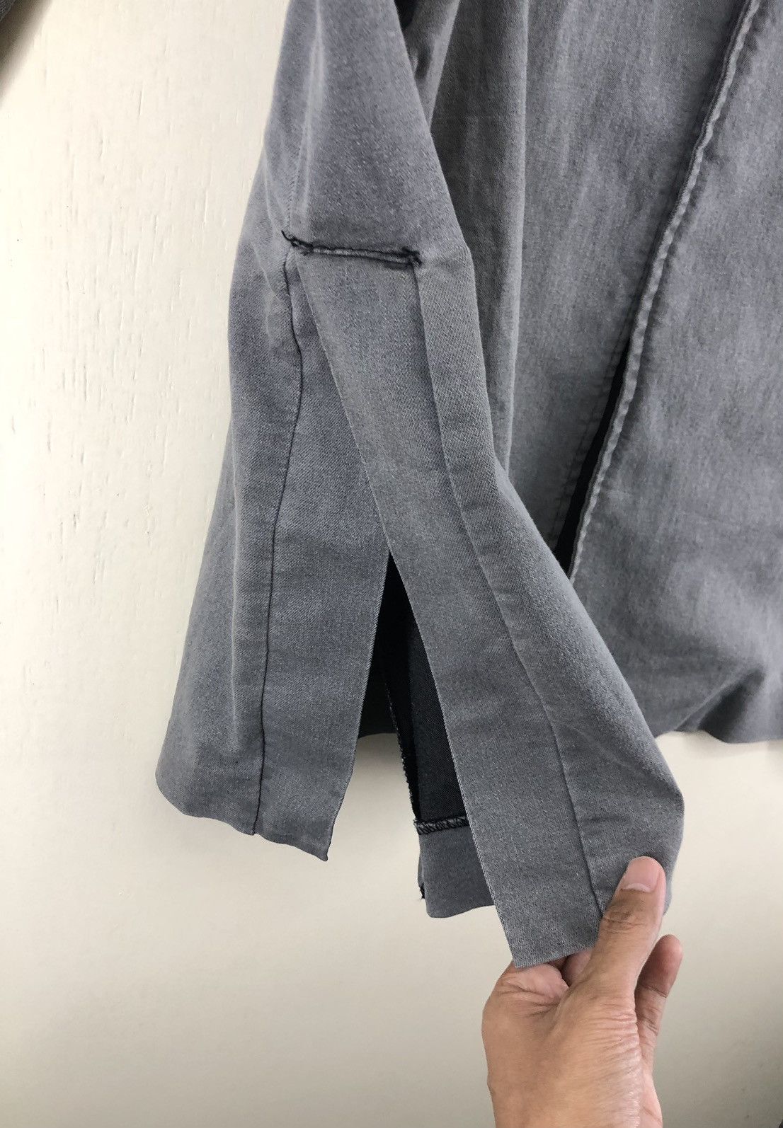 JACKROSE Jackrose Hooded Grey Long Jacket Size US M / EU 48-50 / 2 - 6 Thumbnail