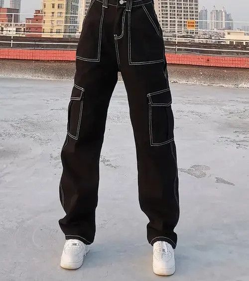 Other Patchwork Baggy Jeans Fashion Streetwear Denim Trouser Size US 26 / EU 42 - 1 Thumbnail