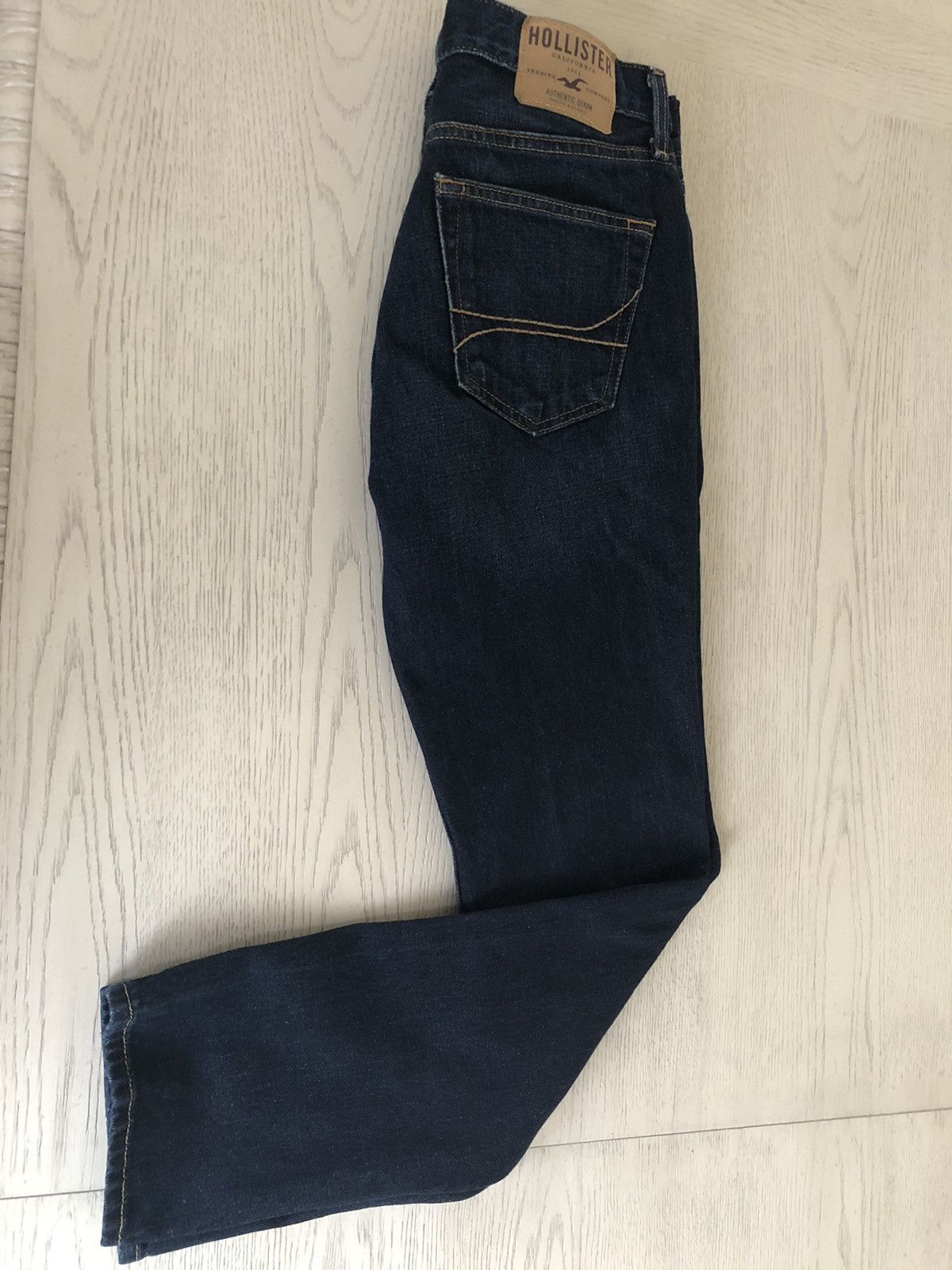 Hollister Hollister Jeans Mens 30 x 30 Blue Skinny Dark Wash Fly Denim Size US 30 / EU 46 - 4 Thumbnail