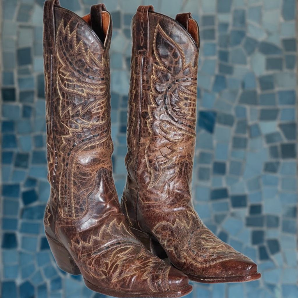 Dan Post Dan Post Sidewinder Boots Women's US 6.5 Brown Mad Cat Leather 3422 Western Size US 7 / IT 37 - 1 Thumbnail