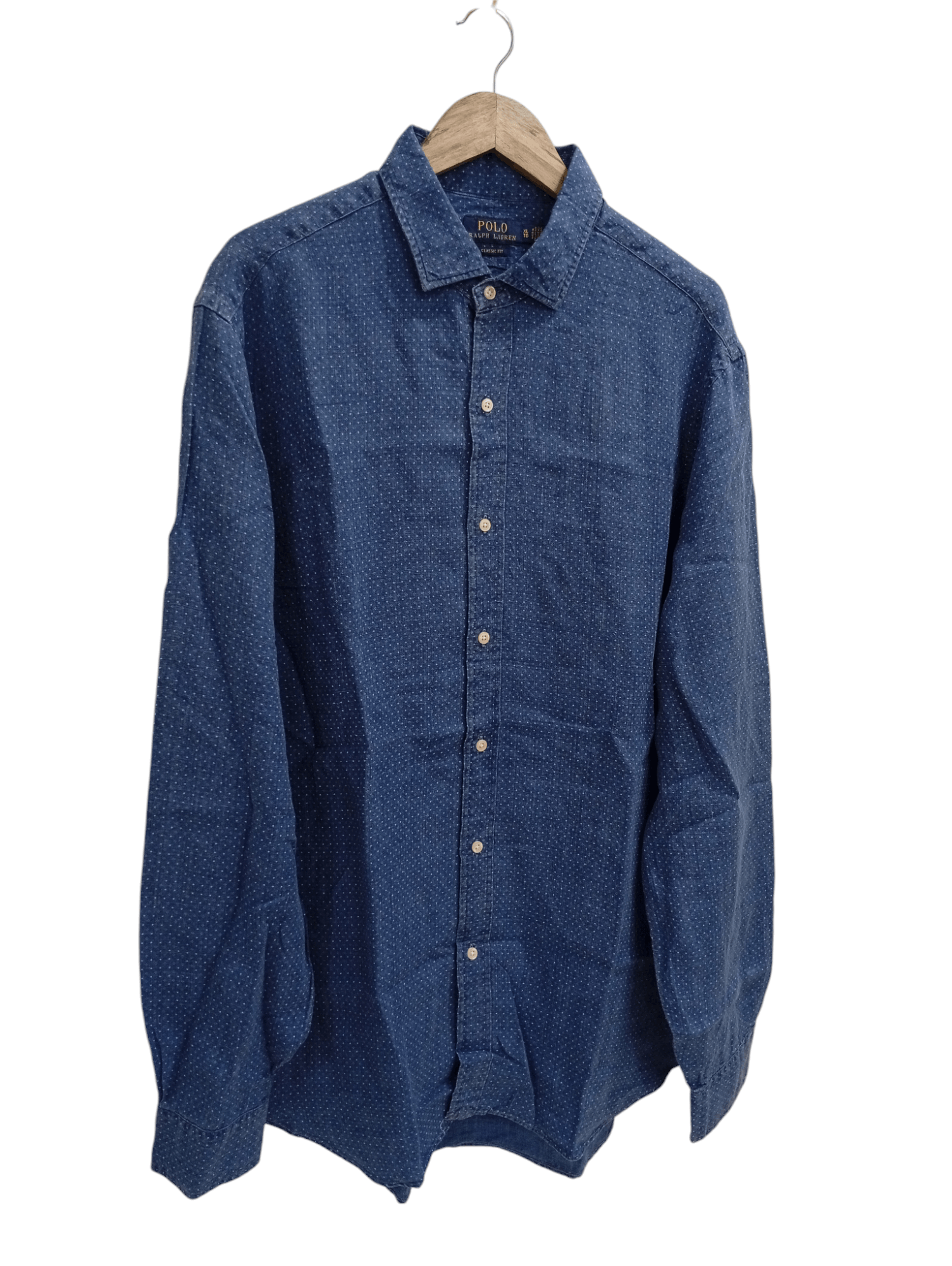 Indigo × Polo Ralph Lauren 🔥🔥Polo Ralph Lauren Indigo LS Shirt Size US XL / EU 56 / 4 - 2 Thumbnail