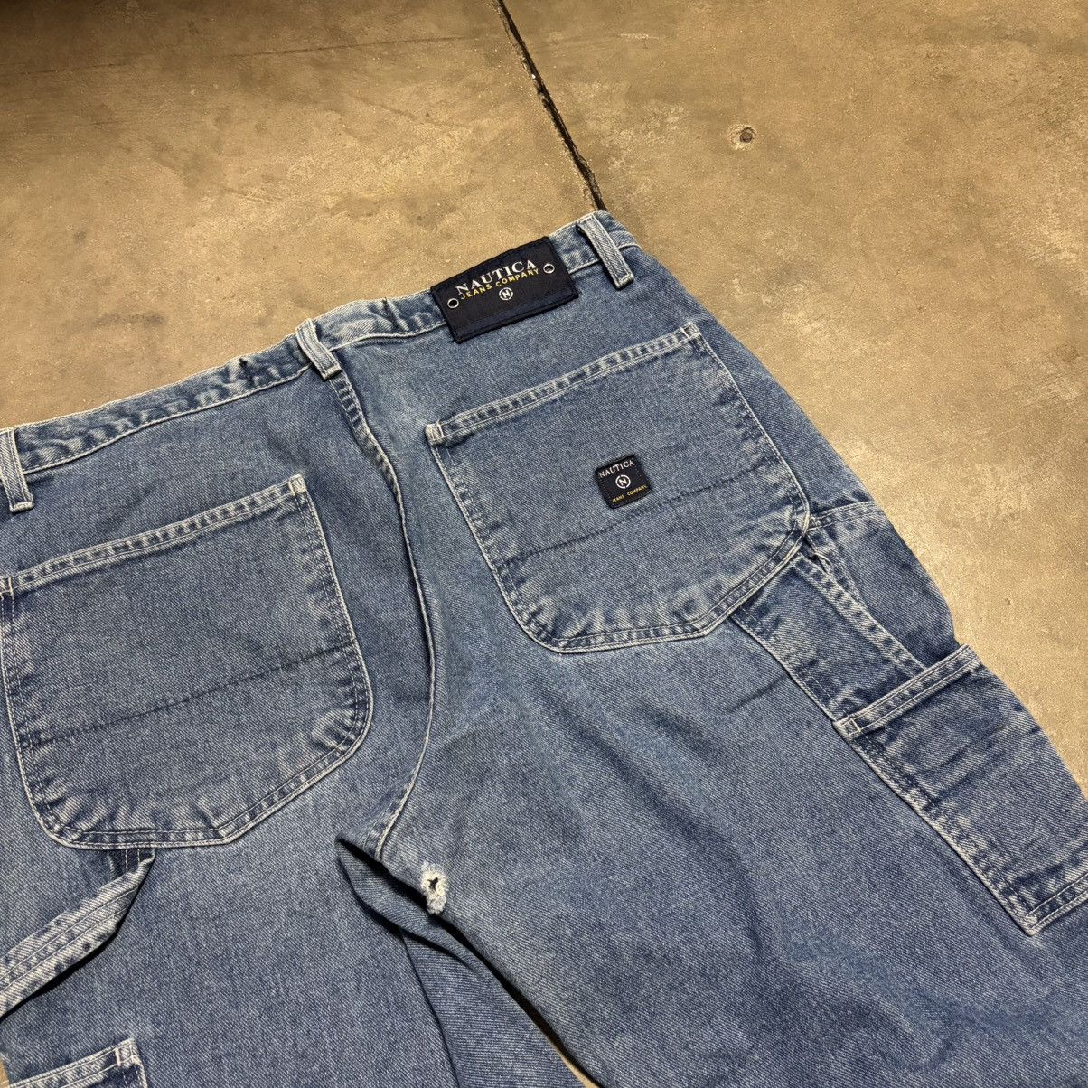 Nautica Vintage Nautica Jeans Wide Leg Baggy Carpenter Skater Y2K Size US 34 / EU 50 - 5 Thumbnail