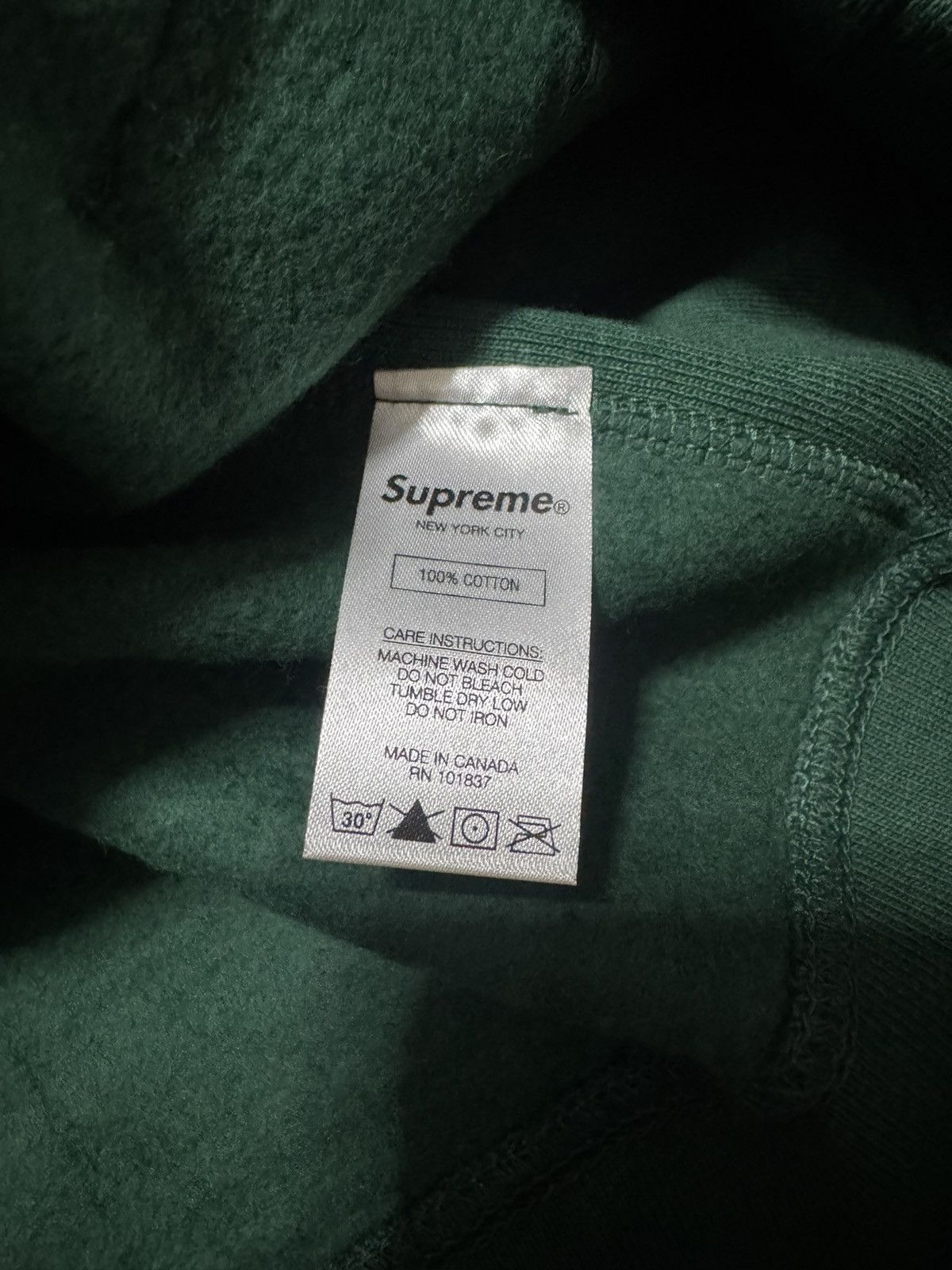 Supreme Supreme S Logo Hooded Sweatshirt ‘Dark Green’ Size US XL / EU 56 / 4 - 7 Thumbnail