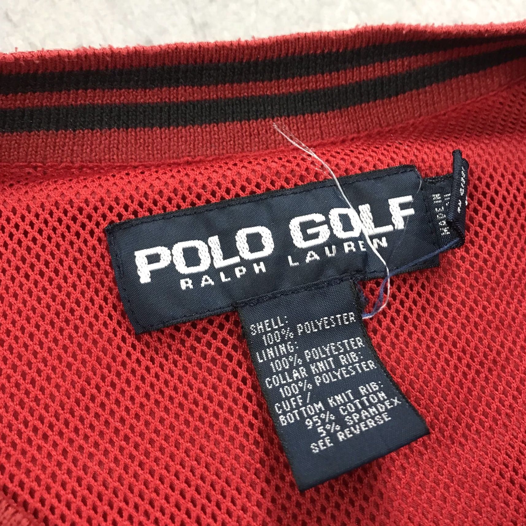 Vintage VINTAGE Polo Golf Jacket Mens Large Red Windbreaker Pullover 90s Polo Golf Windbreaker Jacket Mens Large Red 90s Size US L / EU 52-54 / 3 - 5 Thumbnail