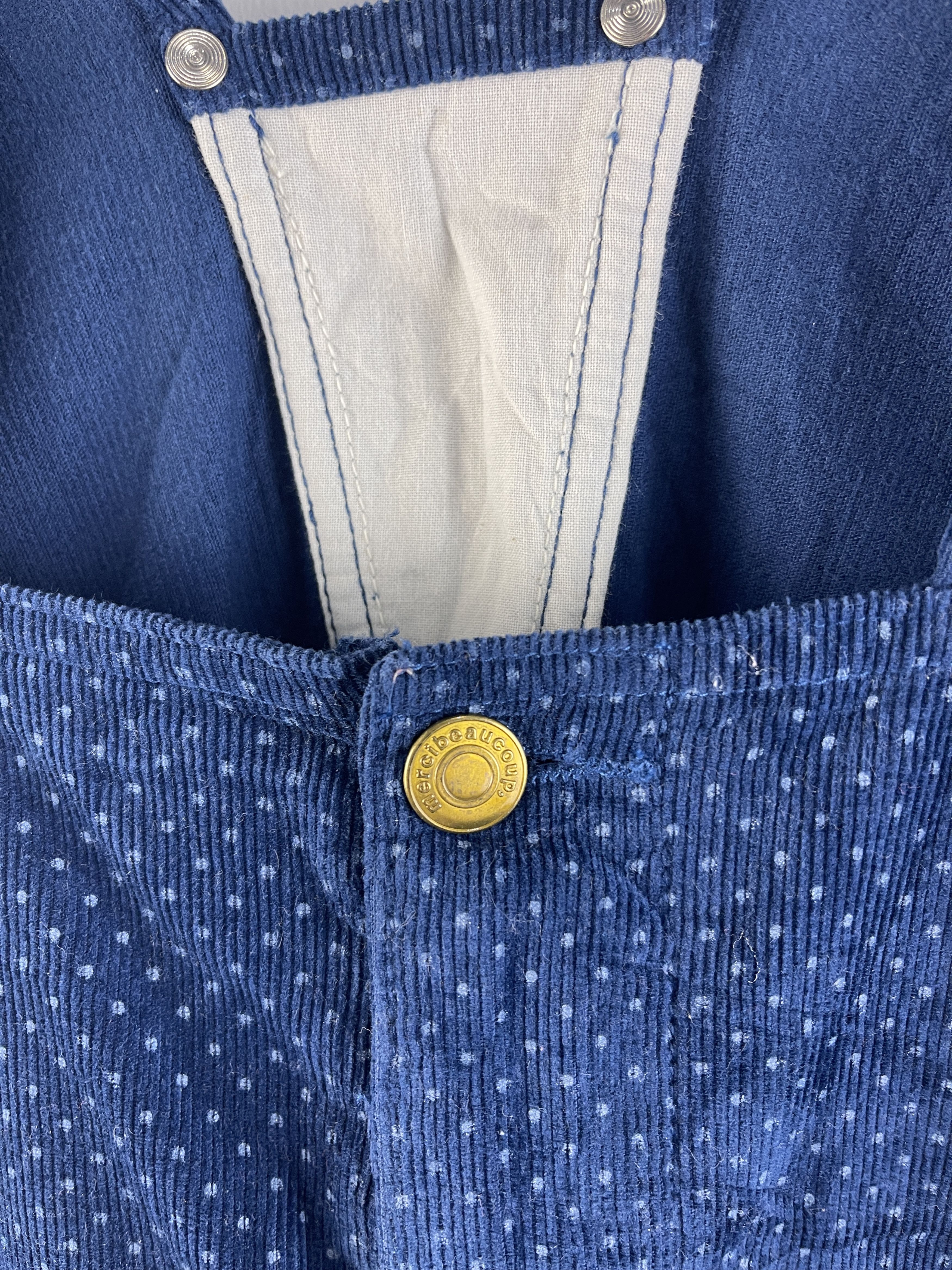 mercibeaucoup Mercibeaucoup Polka Dot Corduroy Suspender Overalls Sarouel Size US 34 / EU 50 - 13 Thumbnail