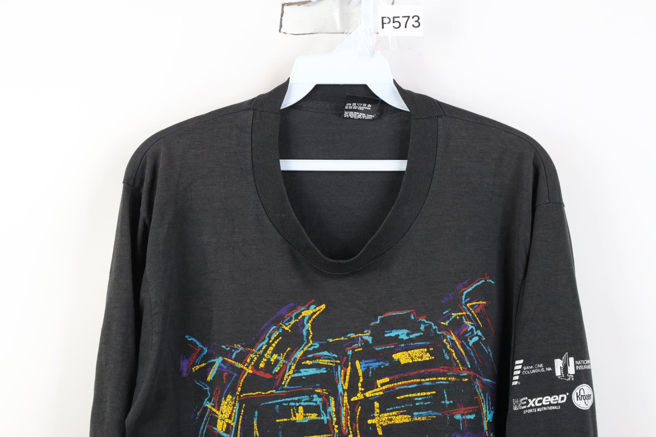Vintage Vintage 80s 1988 Columbus Marathon Long Sleeve T-Shirt Size US L / EU 52-54 / 3 - 2 Thumbnail