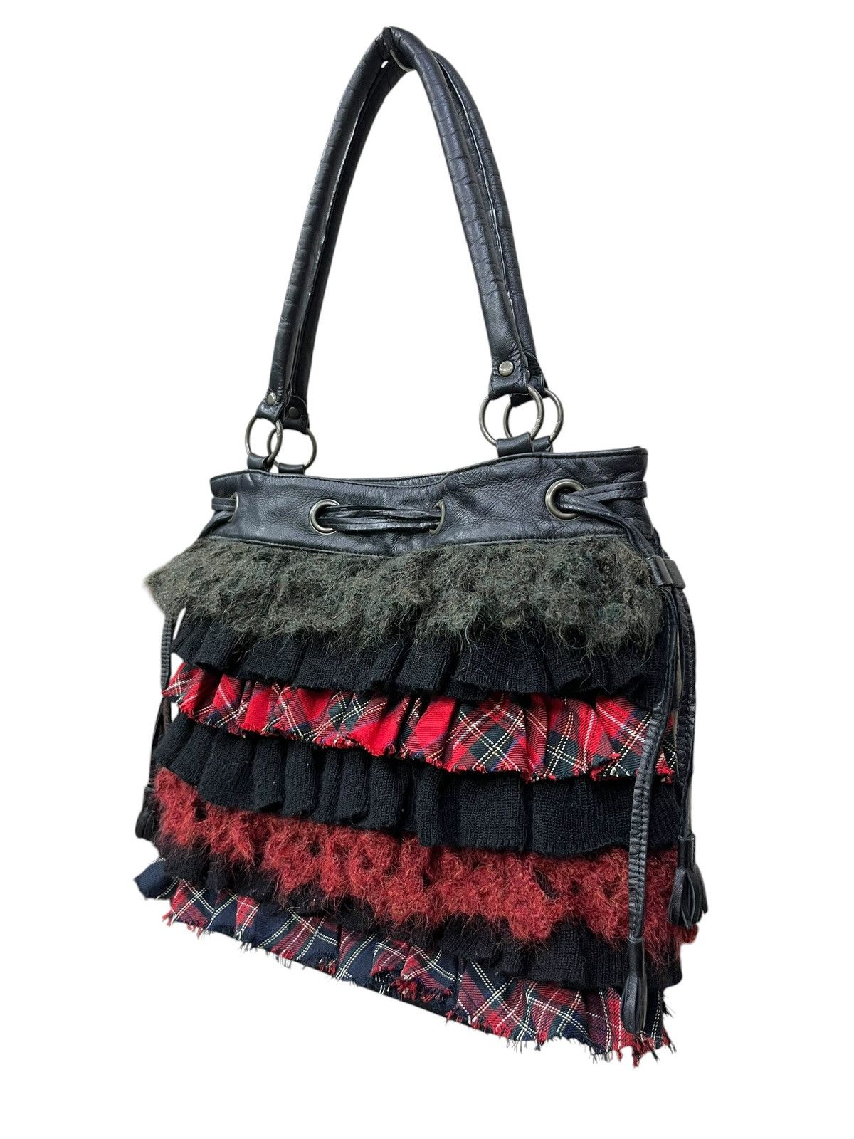 Matsuda Vintage Nicole Ruffle Punk Patchwork Tote Japan Rare Size ONE SIZE - 3 Thumbnail