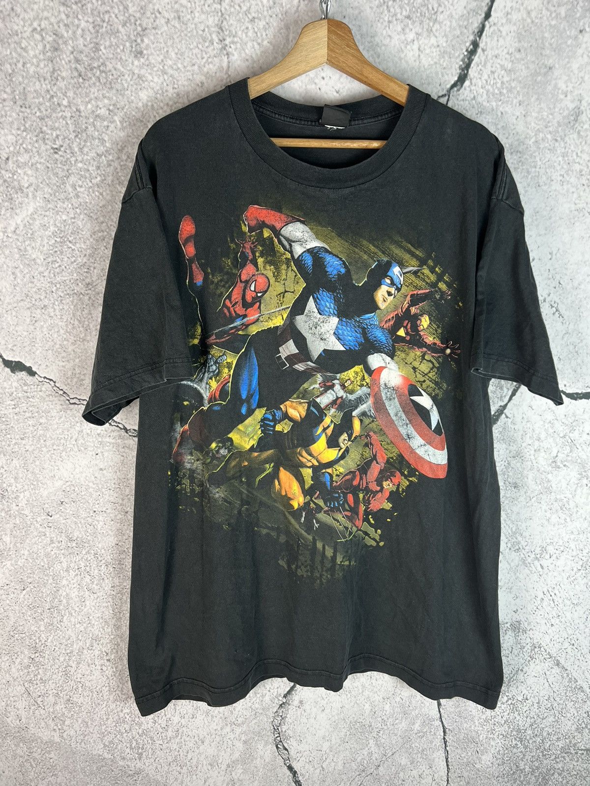 Mad Engine Vintage 00s Marvel comics avengers vintage max engine tshirt Size US L / EU 52-54 / 3 - 1 Thumbnail