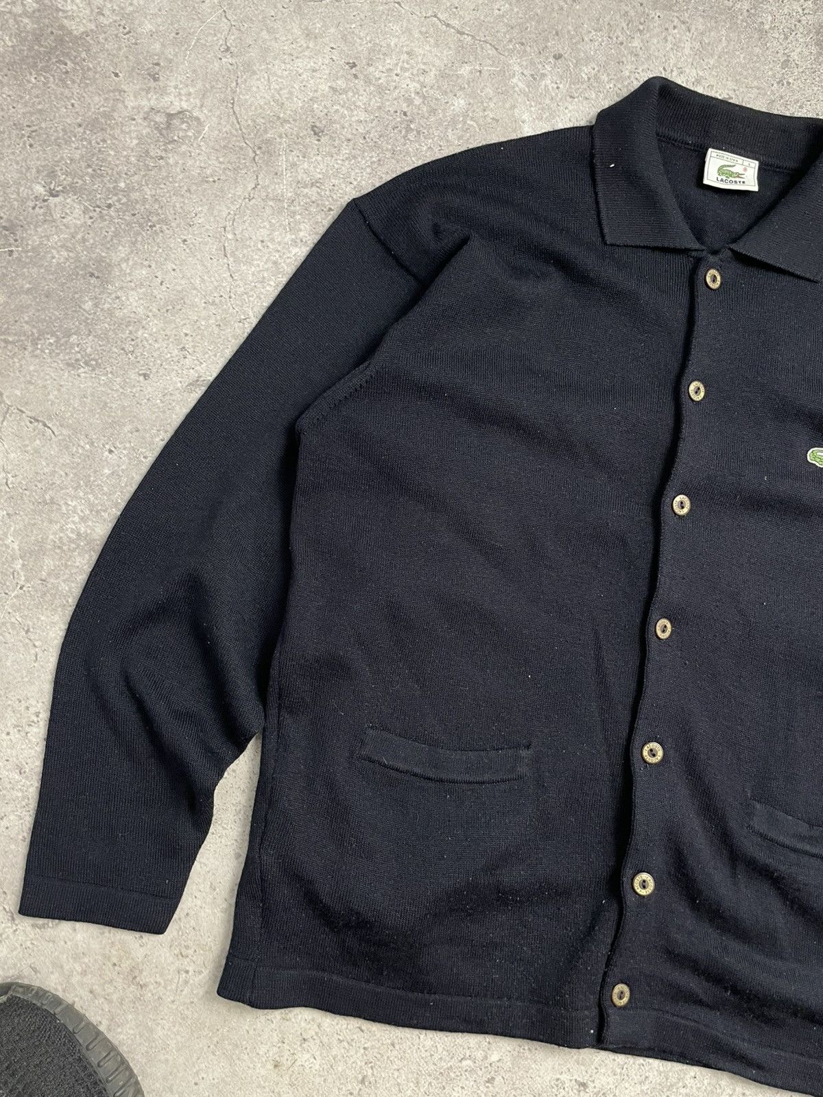Lacoste × Vintage Vintage 90s Lacoste cardigan sweater Size US M / EU 48-50 / 2 - 3 Thumbnail