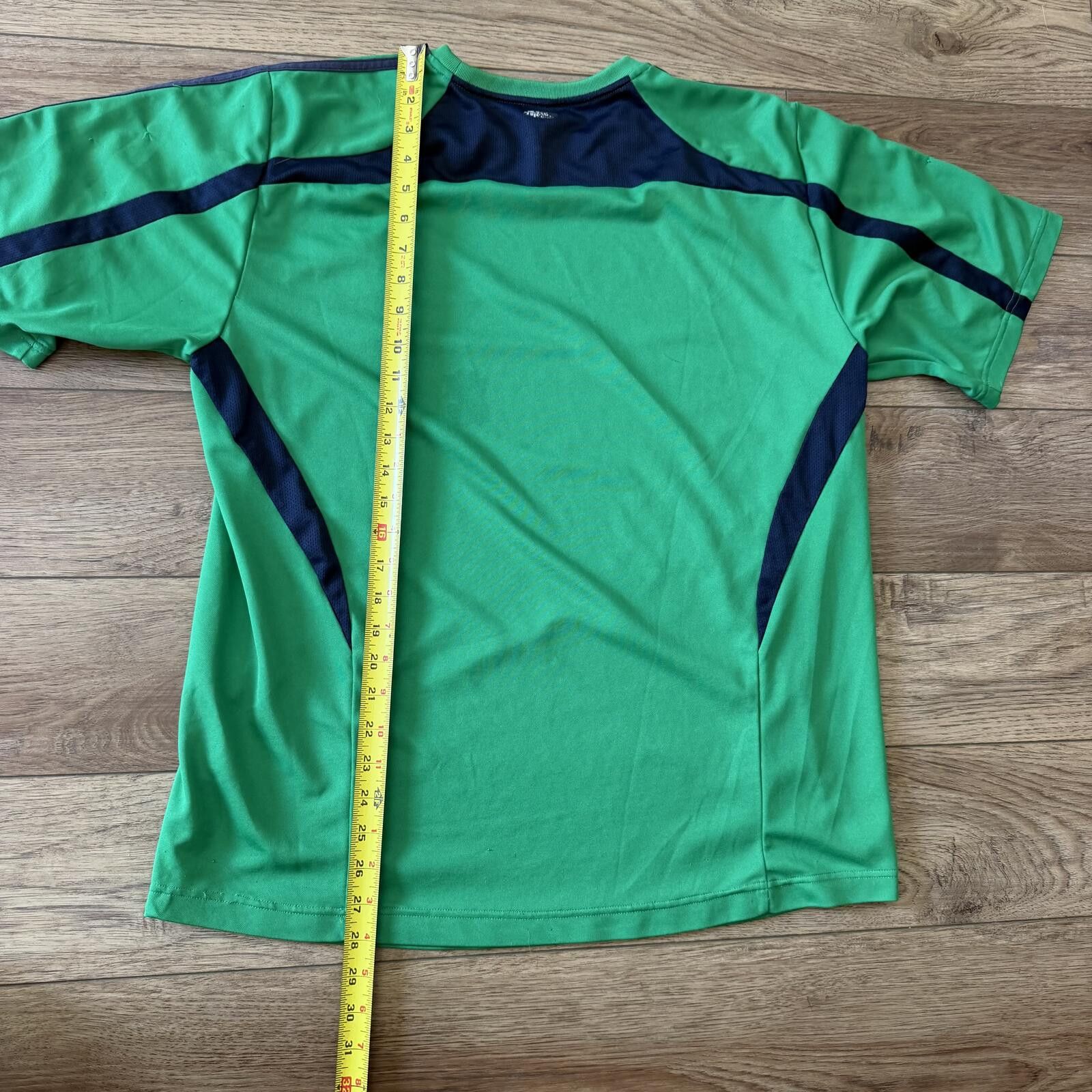 Adidas Vintage Y2K Adidas Clima 365 Cool Green Navy Atheltic Shirt Size US L / EU 52-54 / 3 - 6 Thumbnail