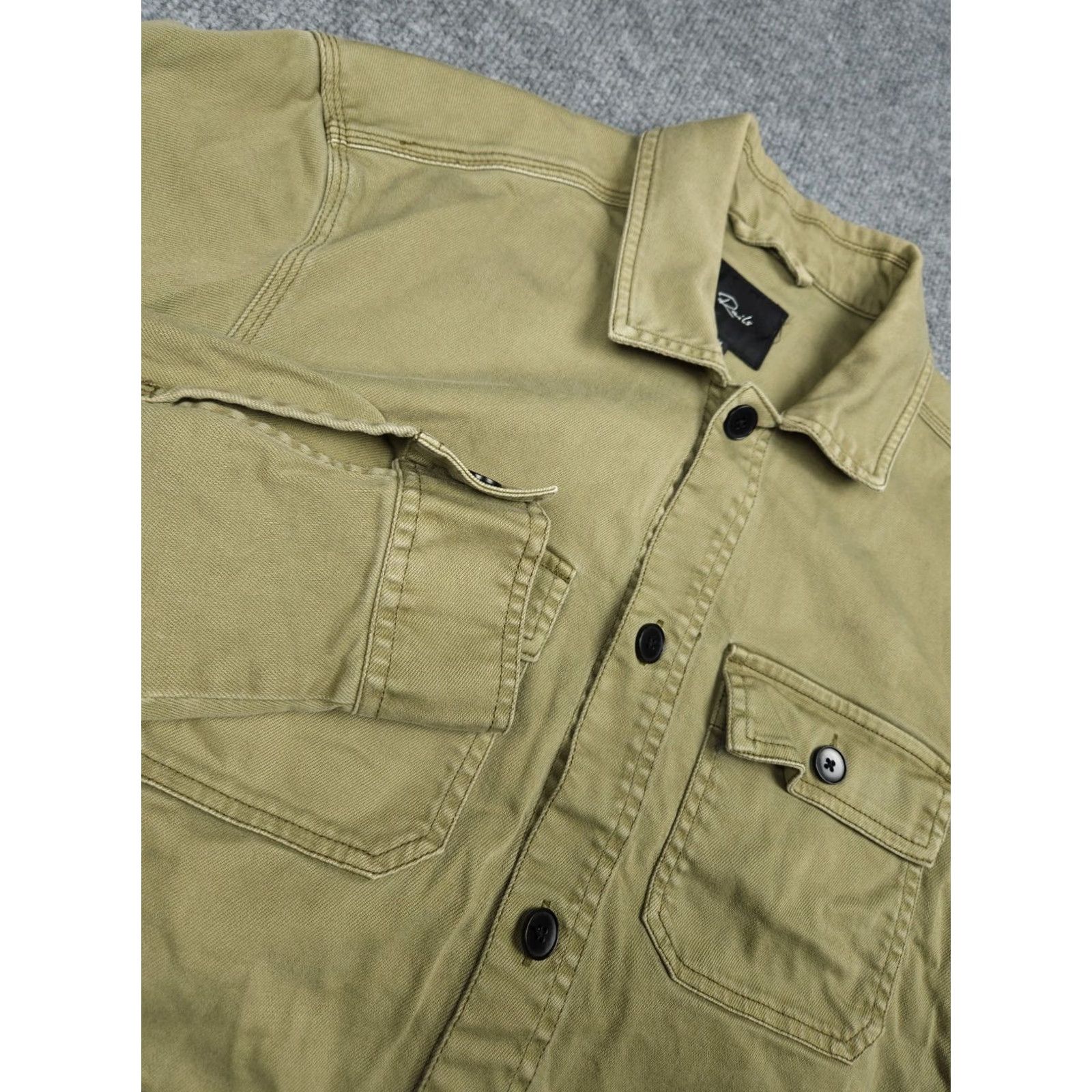 Rails Rails Franklin Jacket Men’s Medium Green Chore Pocket Button Up Cotton Stretch Jacket Size US M / EU 48-50 / 2 - 2 Thumbnail