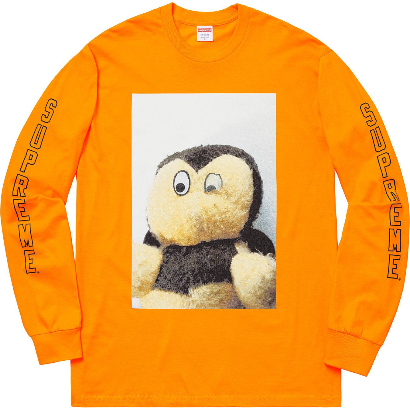 Image of Supreme Mike Kelley Ahhyouth! L/s Tee Bright Orange Xlarge, Men's