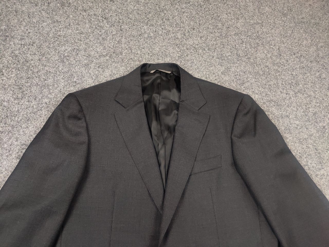 Canali Canali Italy Design 2 button Business Classic Suit Gray wool Size 50R - 3 Thumbnail