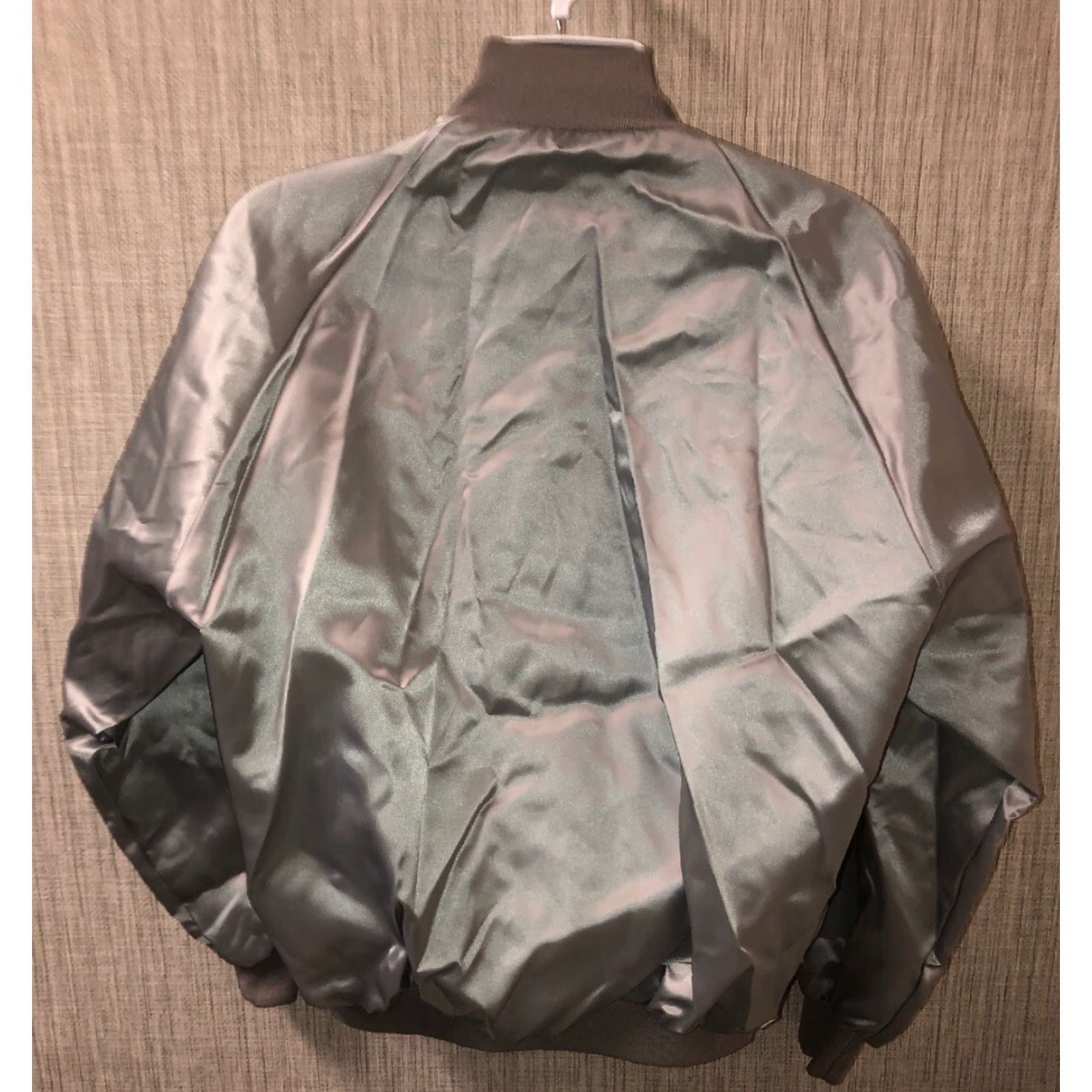 Vintage West Ark USA Mens Gray Satin Snap Button Front Jacket Size L Size US L / EU 52-54 / 3 - 5 Thumbnail