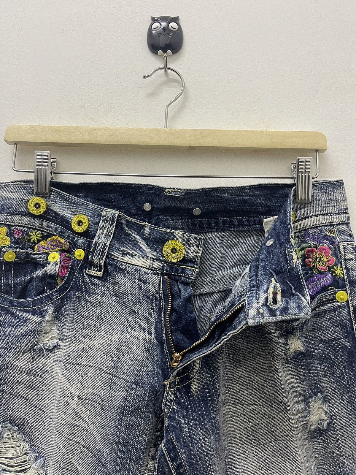 If Six Was Nine Rare Vintage Japan Embroidered Distressed Lgb Hysteric Style Size 30" / US 8 / IT 44 - 10 Thumbnail