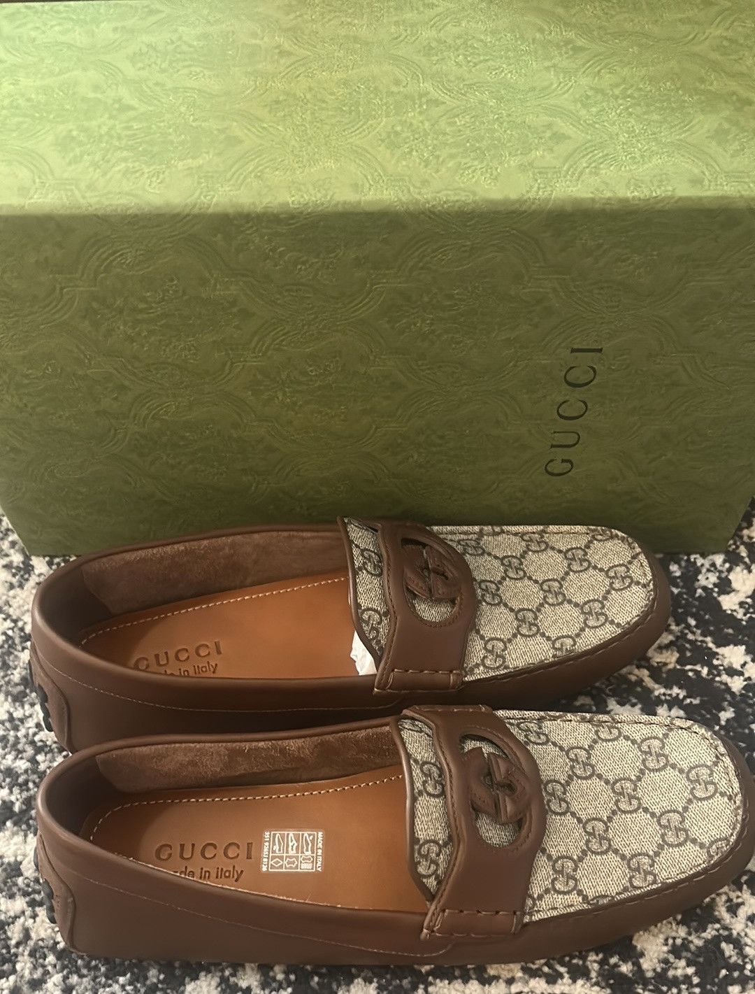 Gucci Gucci GG Logo Interlocking G Driving Loafer Size US 10.5 / EU 43-44 - 4 Thumbnail