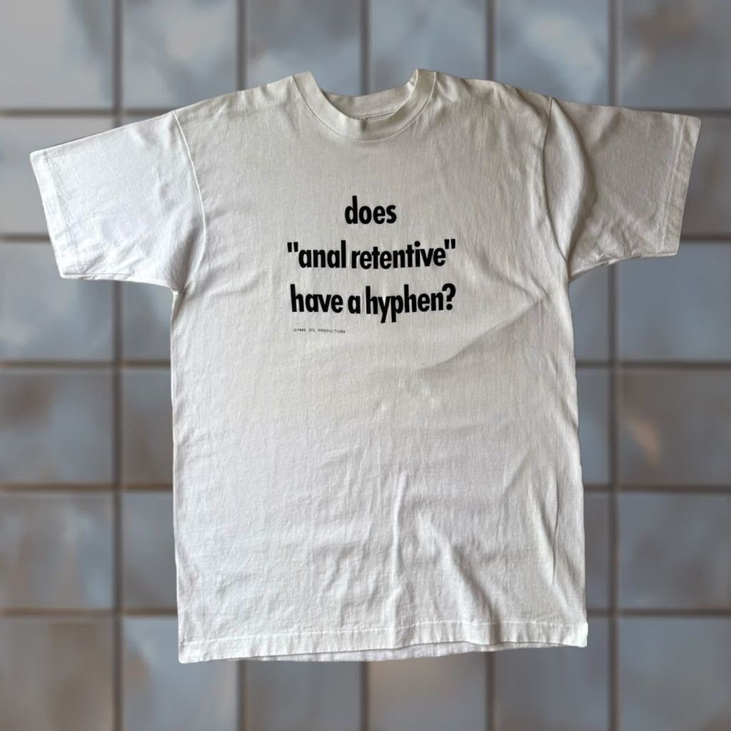 Vintage VINTAGE Shirt Mens XL White Anal Retentive Made USA Comedy Movie Streetwear NYC Size US XL / EU 56 / 4 - 1 Thumbnail