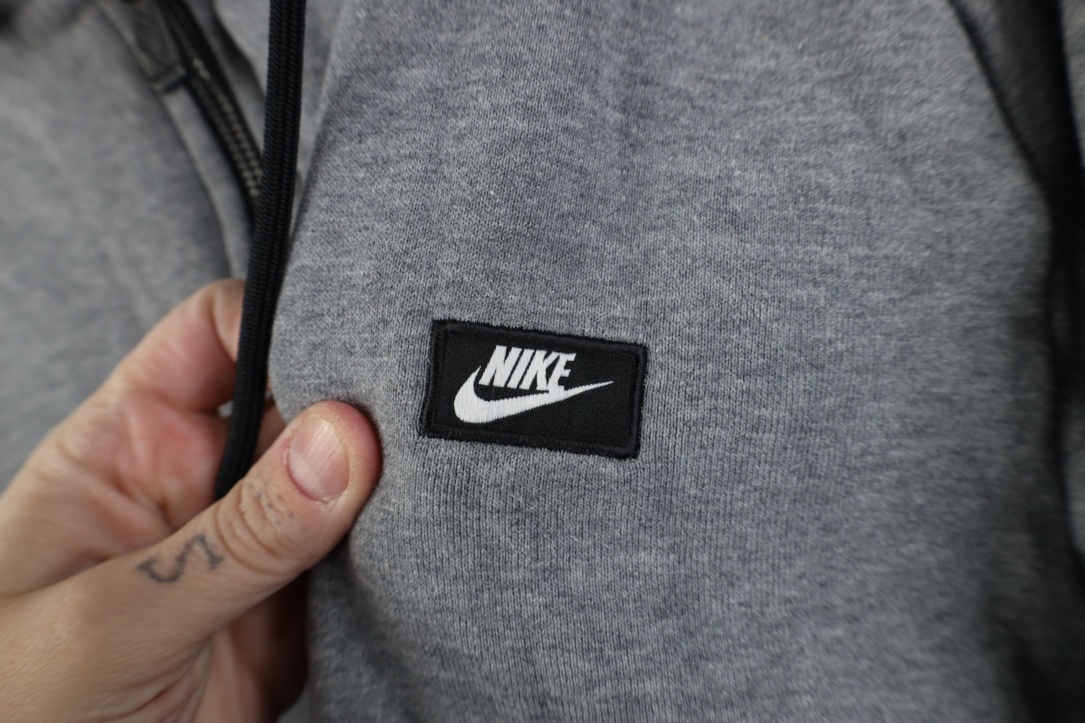 Nike Nike Sportswear Box Logo Modern Zip Hoodie Sweatshirt Gray Size US XXL / EU 58 / 5 - 4 Thumbnail