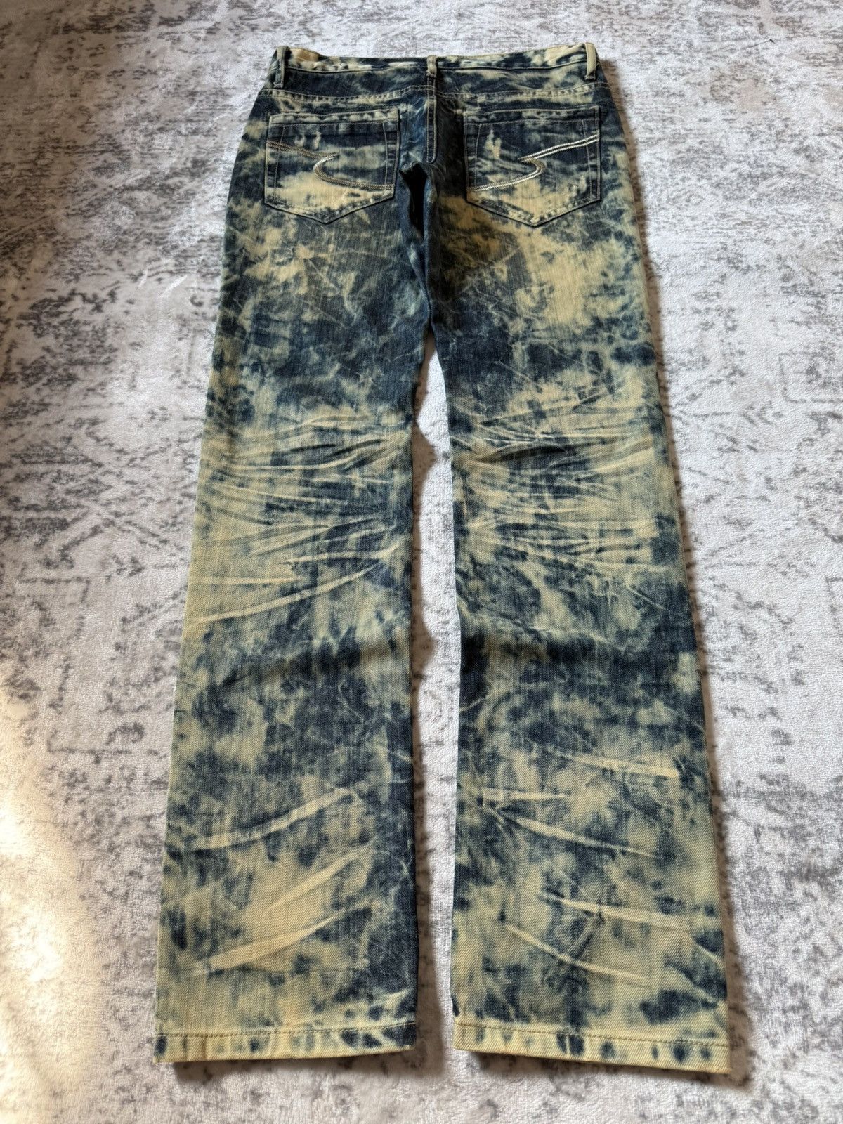 Japanese Brand Semantic Design Studded Acid Mud Wash Jeans Size US 30 / EU 46 - 2 Thumbnail