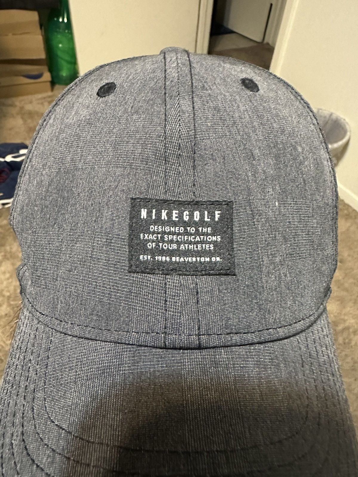 Nike × PGA Tour × Vintage Vintage Nike golf “triple black & grey” hat 00s Size ONE SIZE - 2 Thumbnail