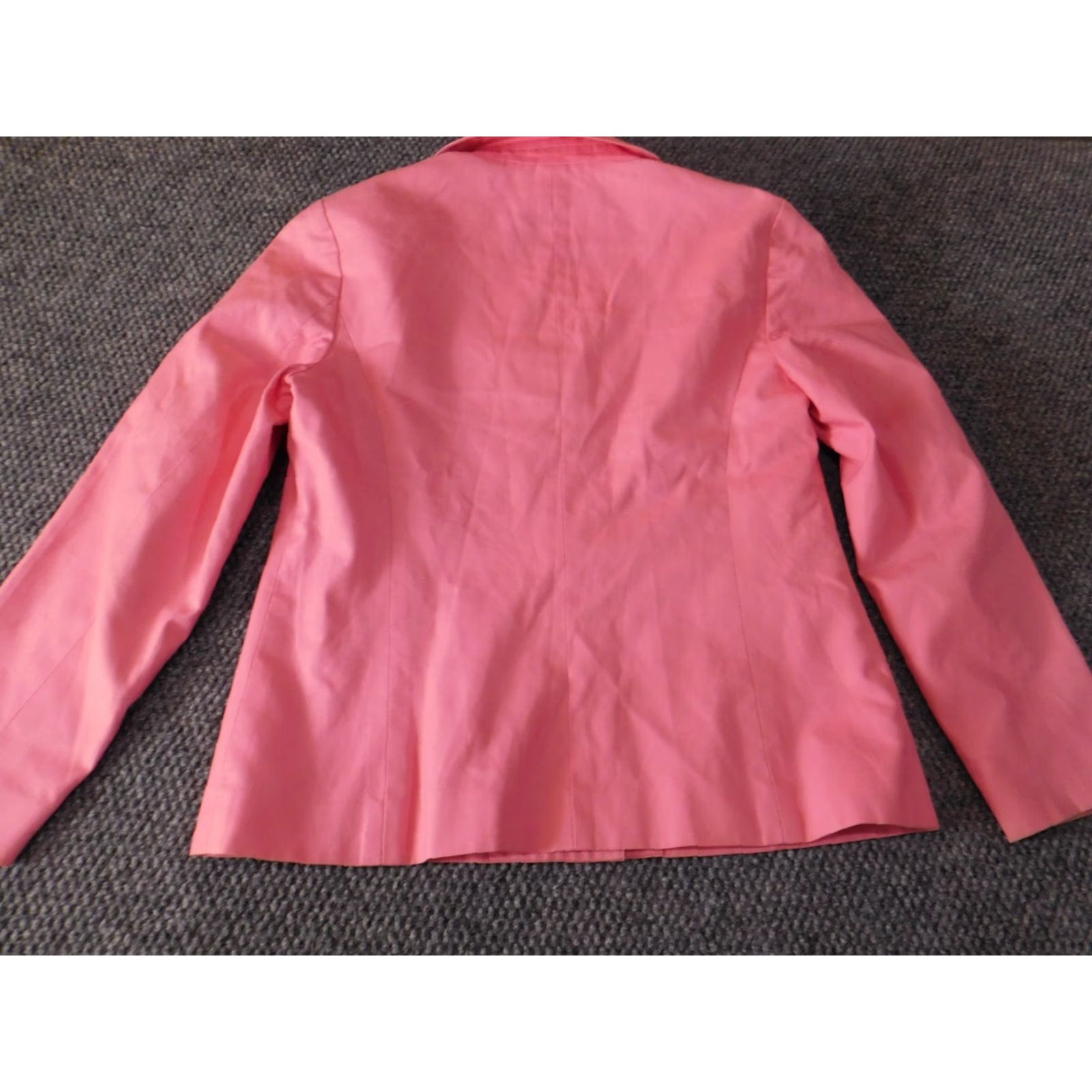 Talbots Talbots Pink Blazer Womens Blazer 6P Petite Lined Two-Button Mid-Length Jacket Coat Polyester Microfiber Casual Scholastic American Classic Jacket Size M / US 6-8 / IT 42-44 - 7 Thumbnail