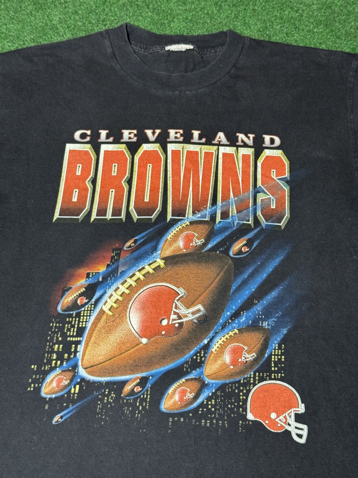 NFL × Vintage Vintage 90s Cleveland Browns RARE Retro Graphic T Shirt Size US L / EU 52-54 / 3 - 2 Thumbnail