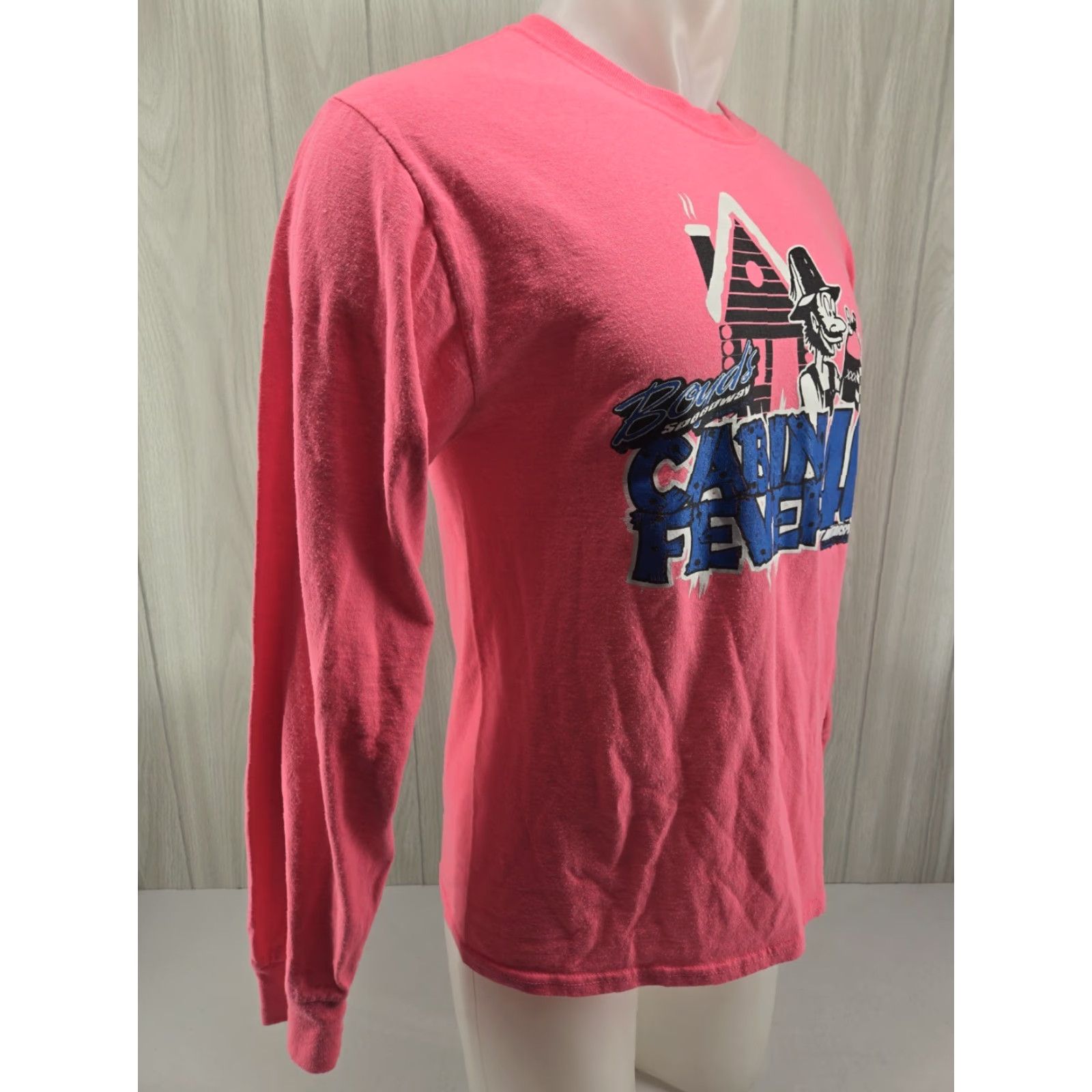 Vintage VINTAGE Boyds Speedway Ringgold Ga Cabin Fever 40 Pink L/S Shirt Size Medium Size M / US 6-8 / IT 42-44 - 6 Thumbnail