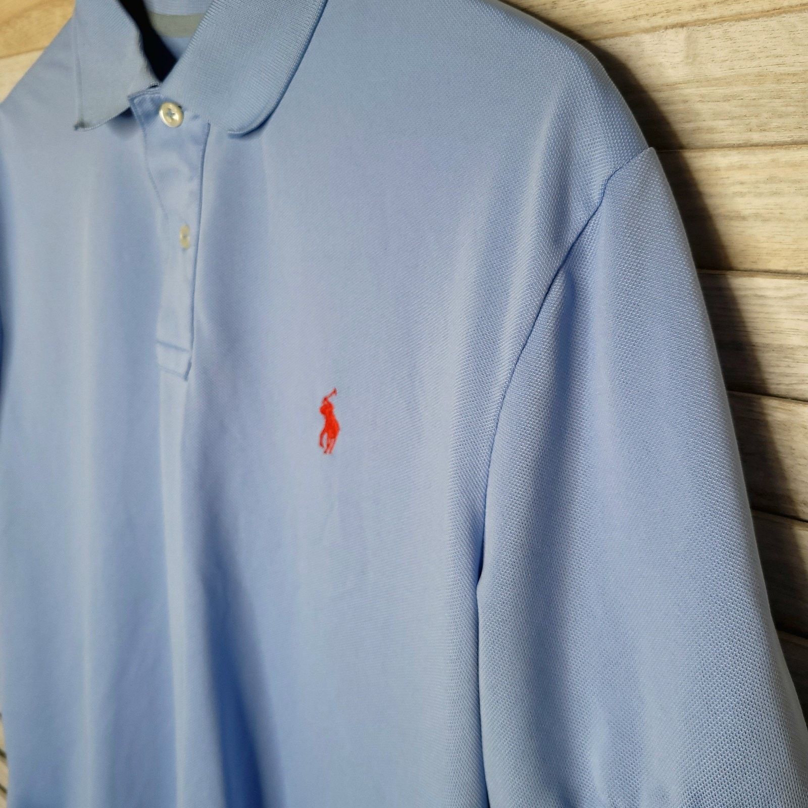 Ralph Lauren Polo Ralph Lauren The Iconic Mesh Polo Shirt Blue Large Mens Size US L / EU 52-54 / 3 - 5 Thumbnail