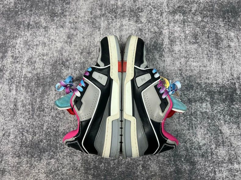 Louis Vuitton Louis Vuitton TRAINER Black Pink Cement Board Shoes Size US 7.5 / EU 40-41 - 4 Thumbnail