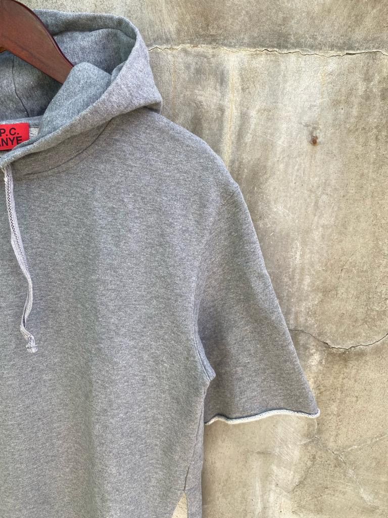 A.P.C. × Kanye West 2014 Grey Hooded Shirt Size US XS / EU 42 / 0 - 7 Thumbnail