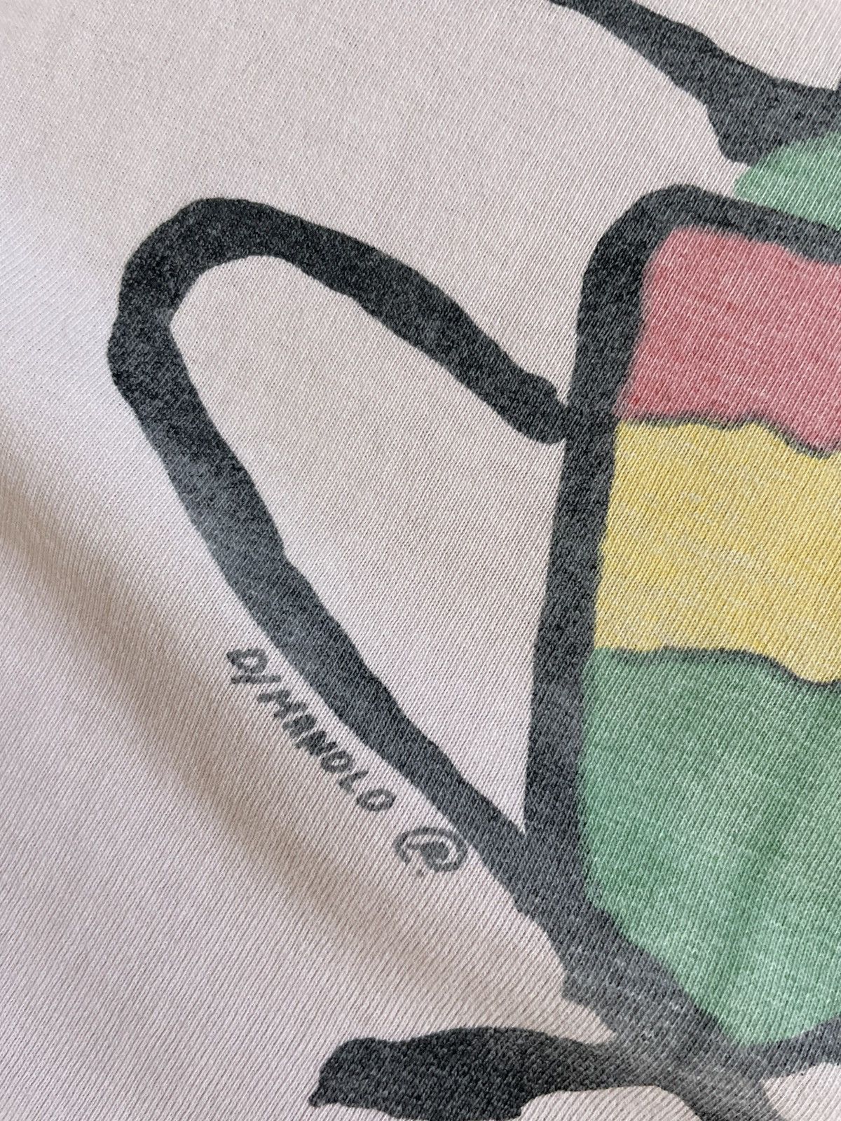 Vintage Vintage Y2K Rasta Smoke Weed Tee Crazy Bob Marley Size US L / EU 52-54 / 3 - 7 Thumbnail